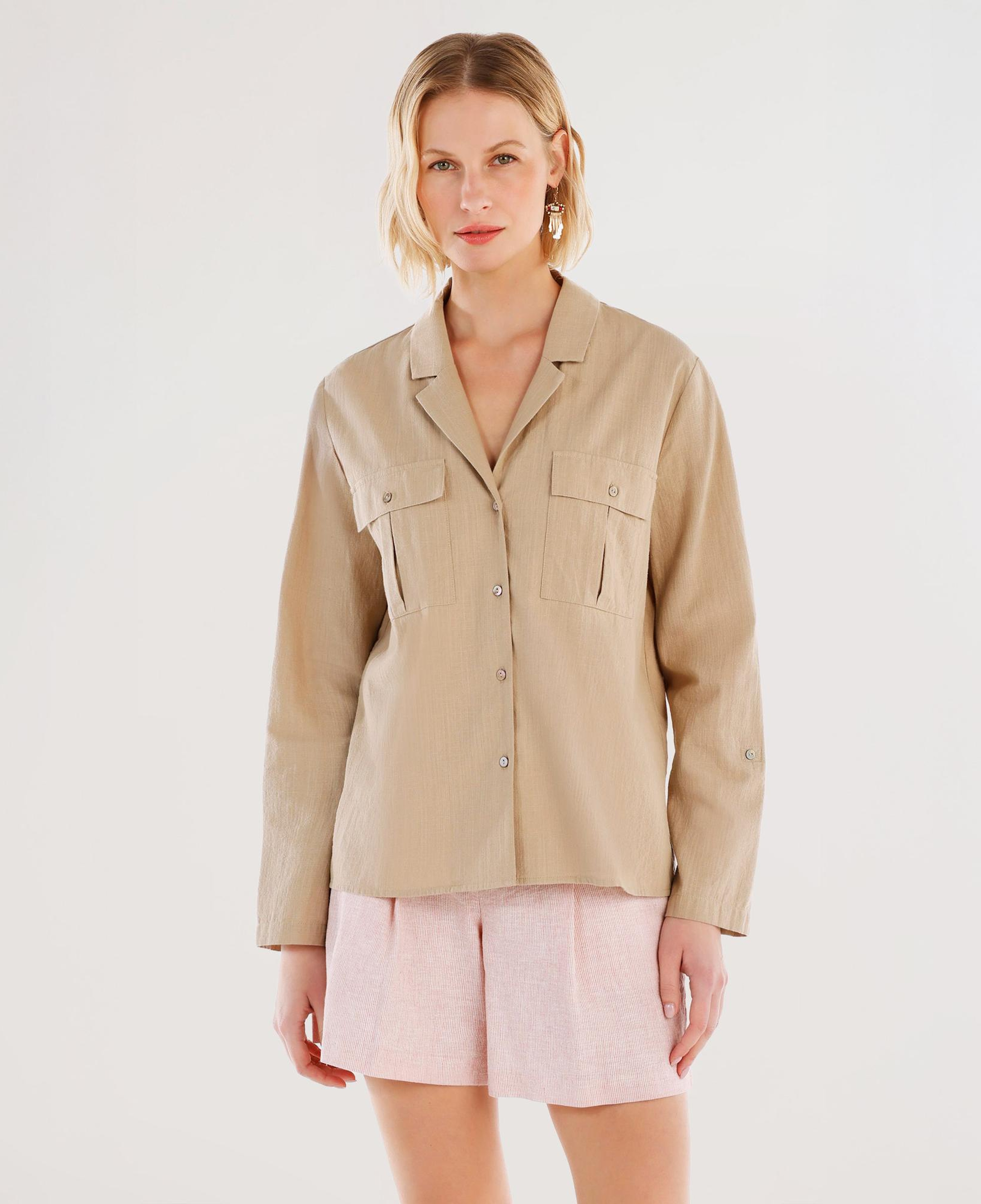 YARGICI Kolları Apoletli Gömlek