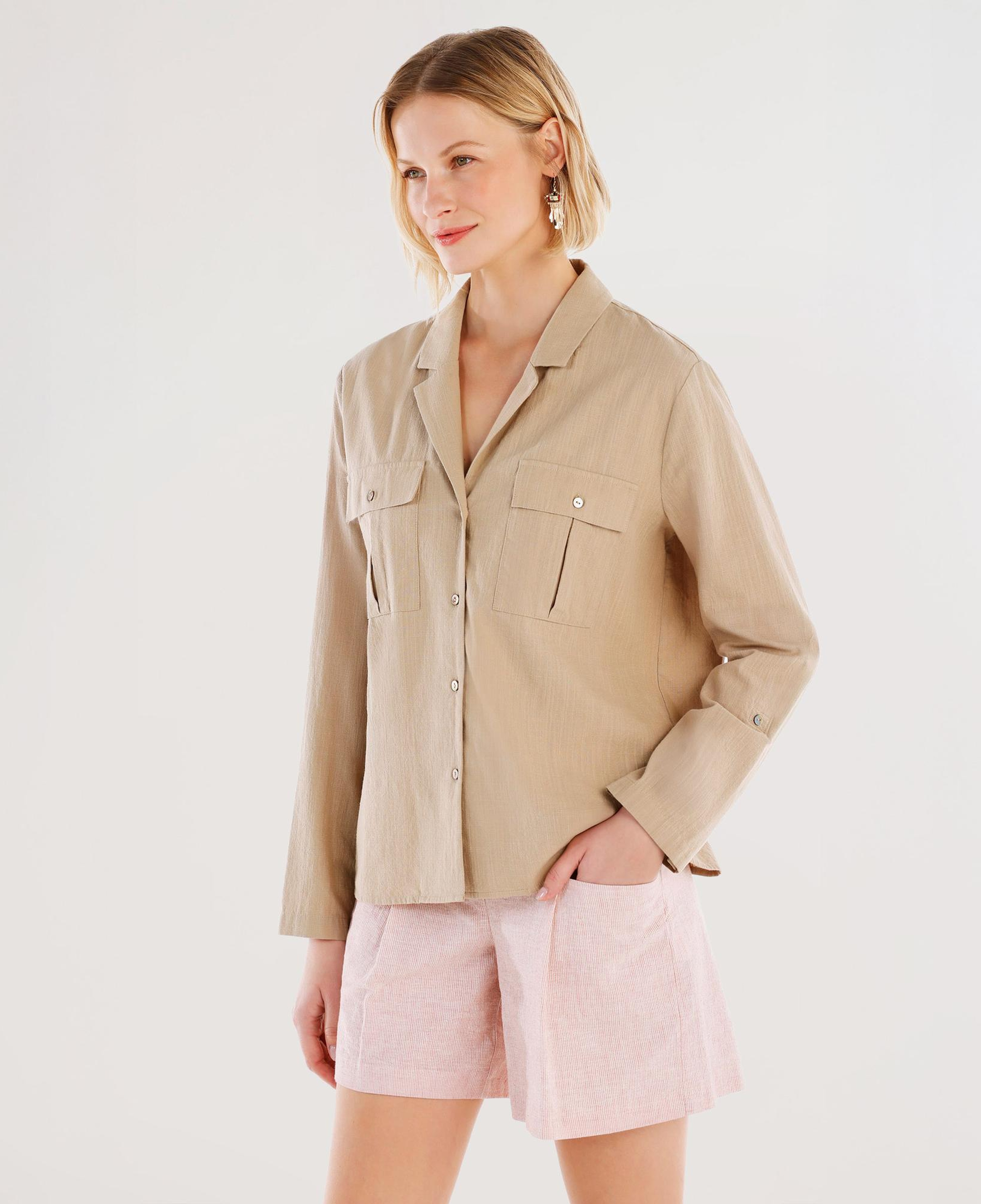 YARGICI Kolları Apoletli Gömlek