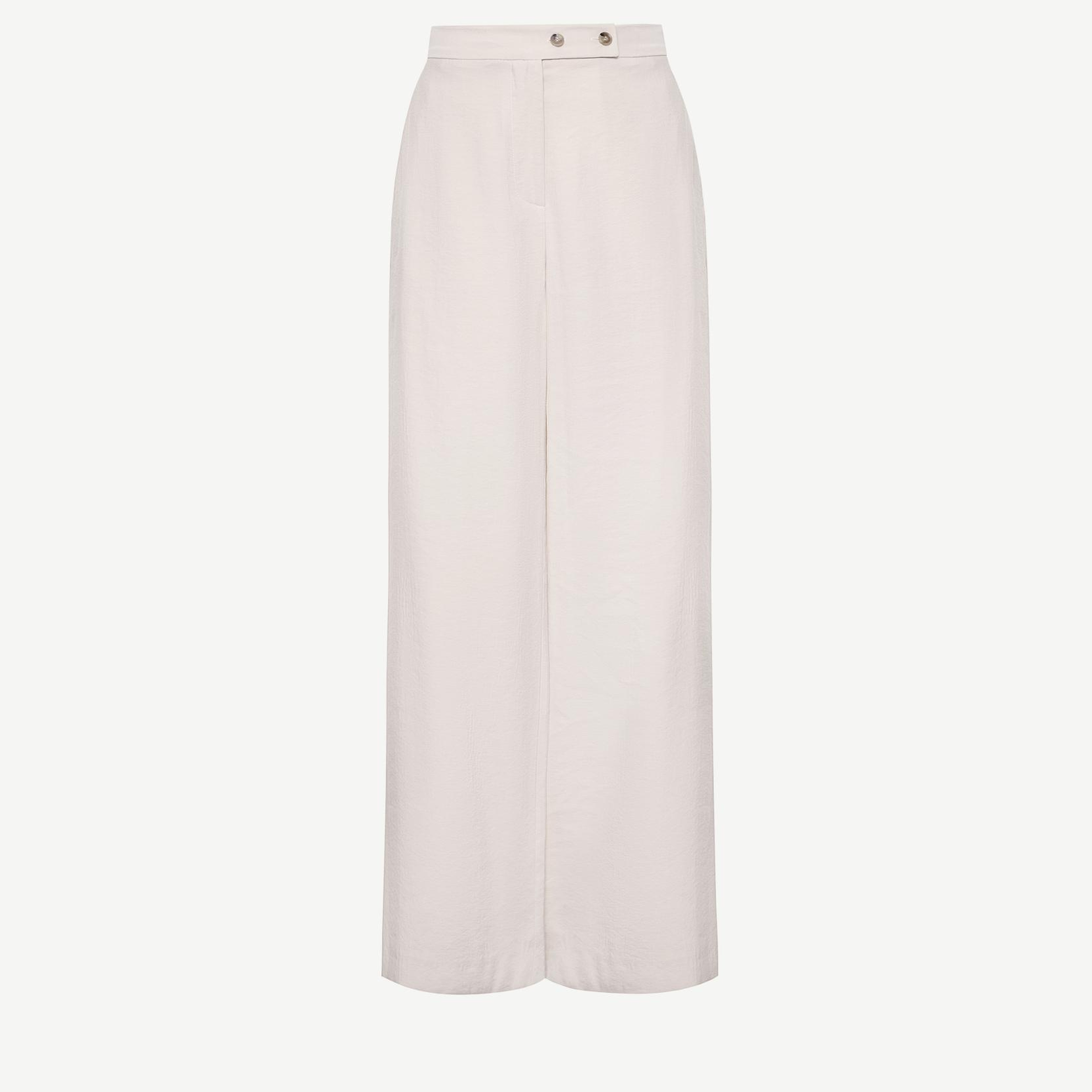 YARGICI Kruvaze Kapamalı Düz Kesim Pantolon