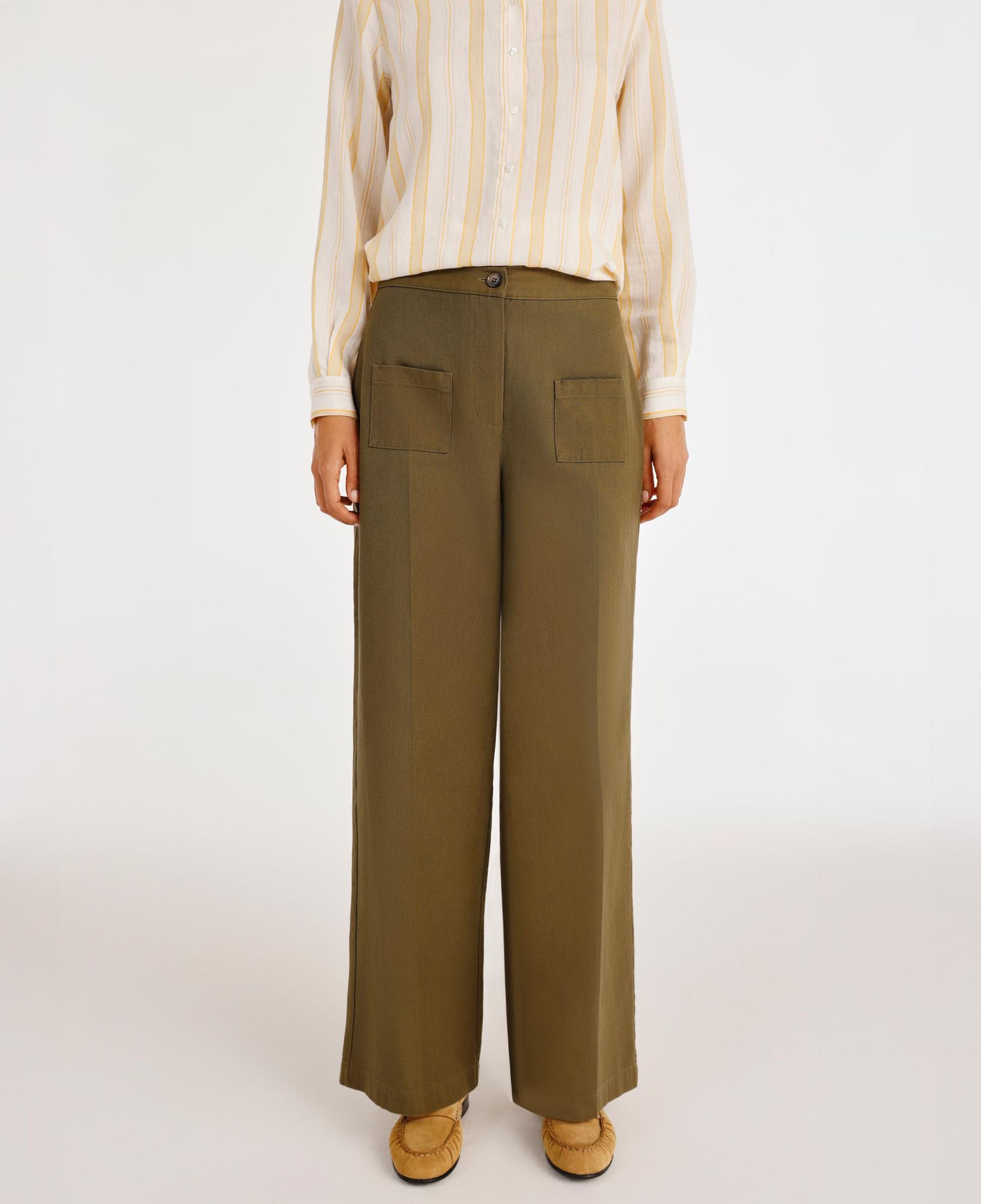 YARGICI Önü Cepli Bol Kesim Pantolon