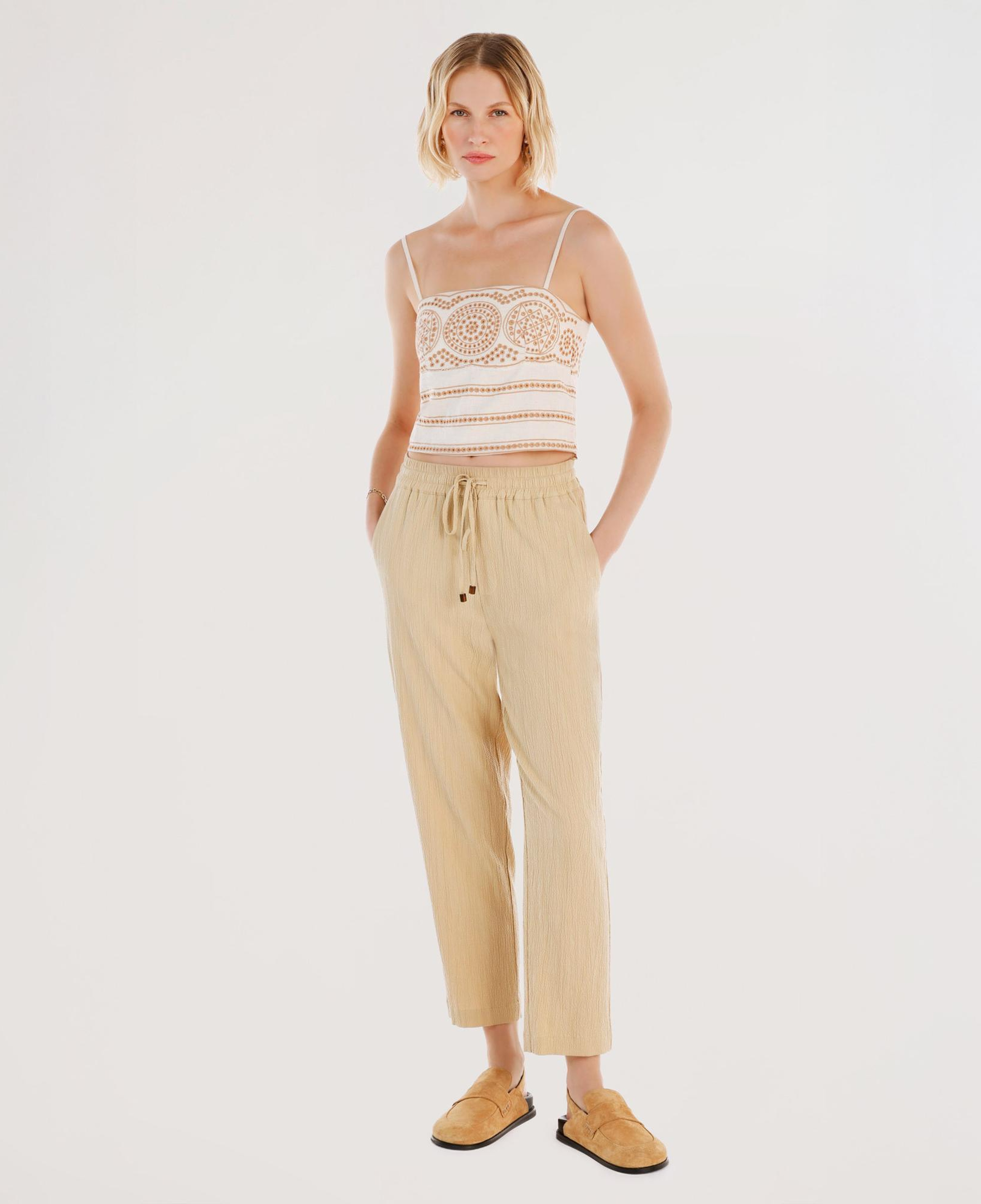 YARGICI Beli Bağlama Detaylı Pantolon