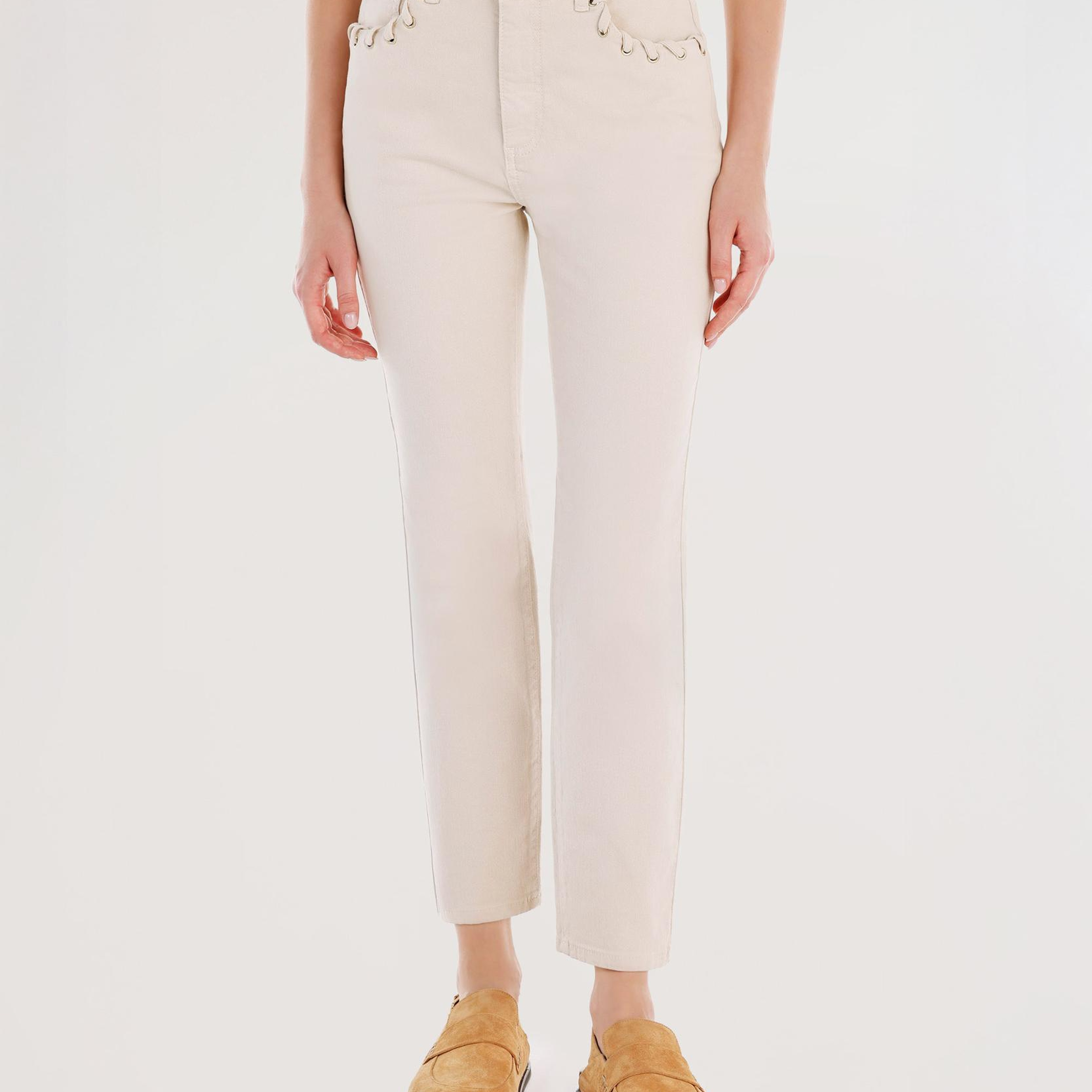 YARGICI Cep Detaylı Dar Kalıp Pantolon