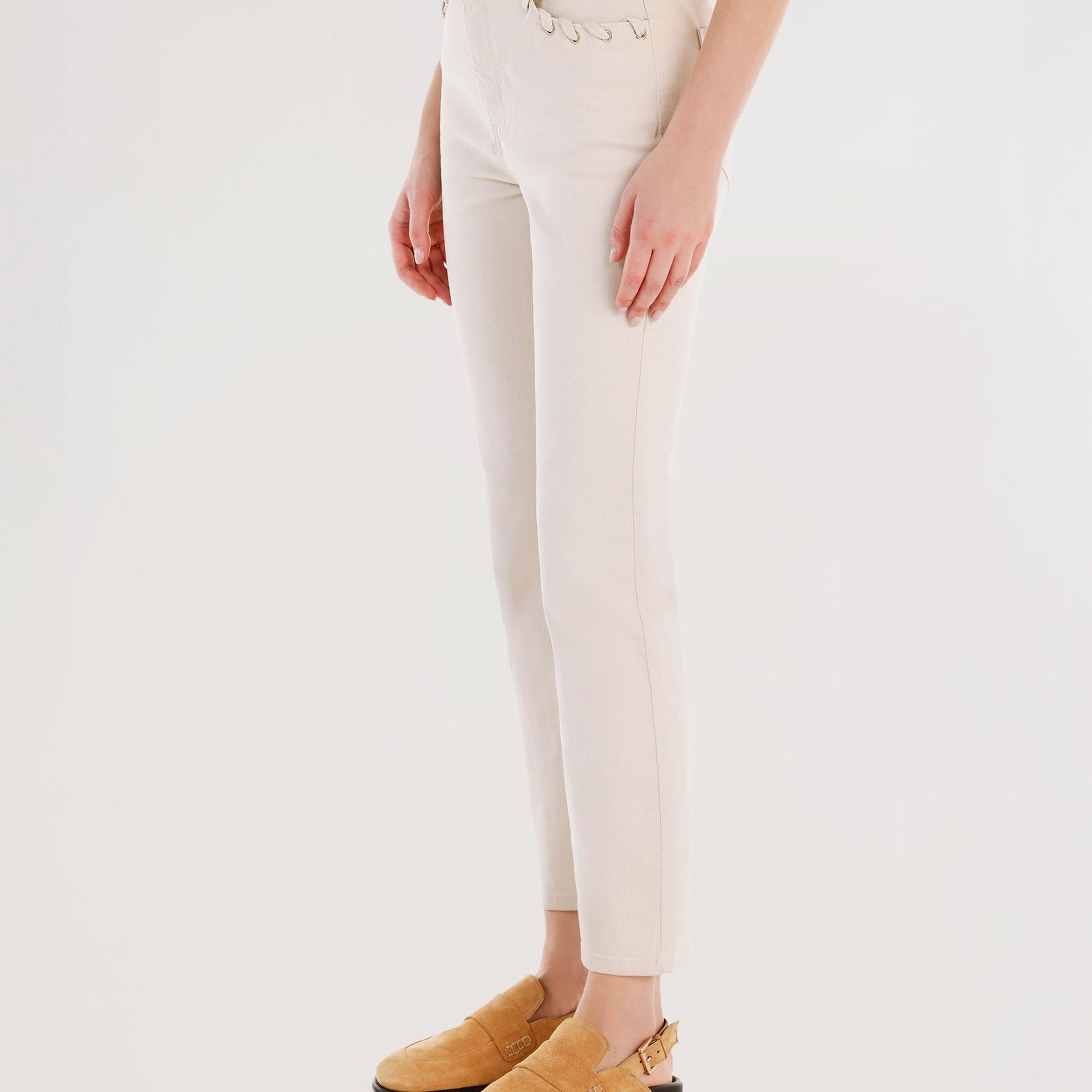 YARGICI Cep Detaylı Dar Kalıp Pantolon