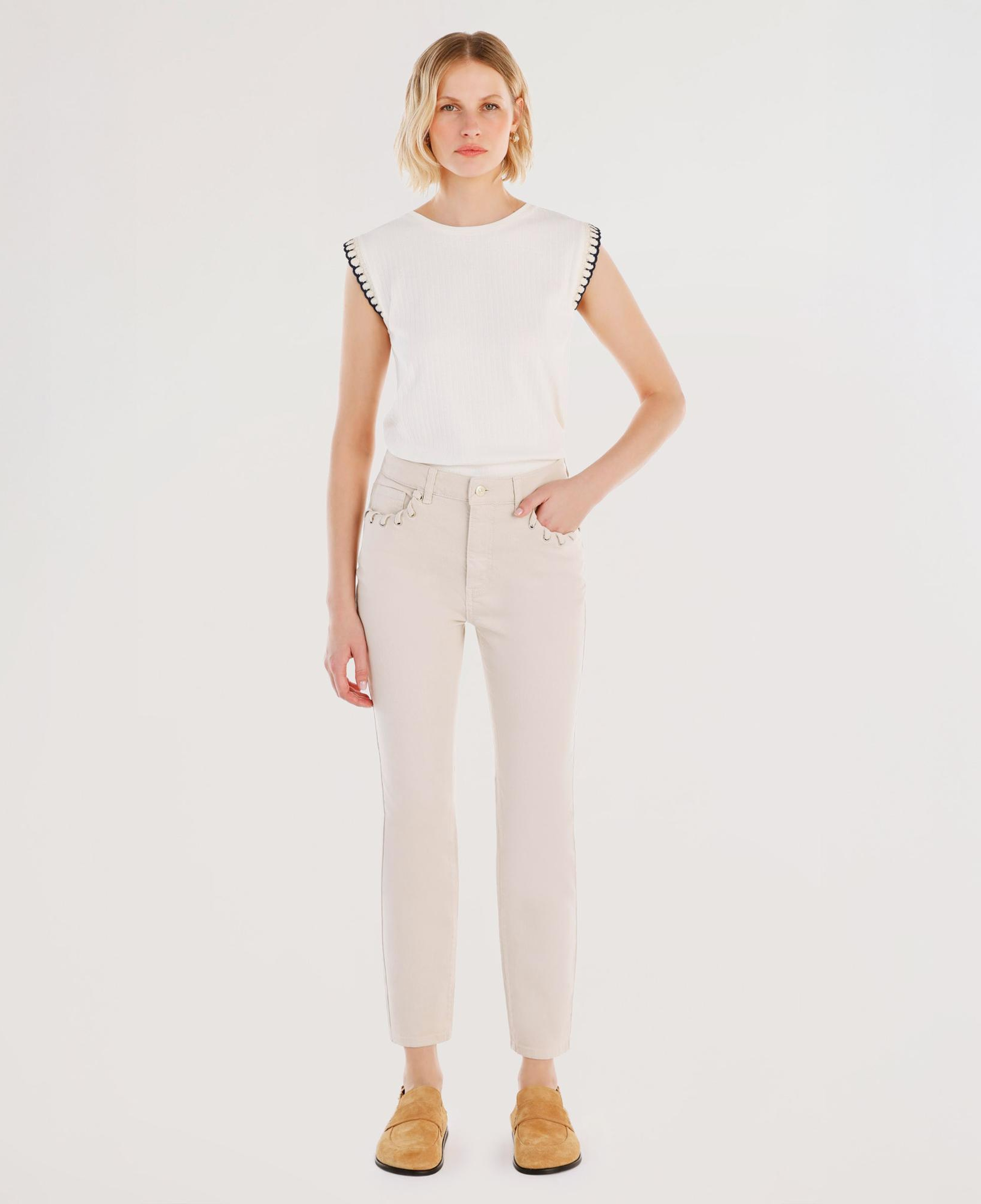 YARGICI Cep Detaylı Dar Kalıp Pantolon