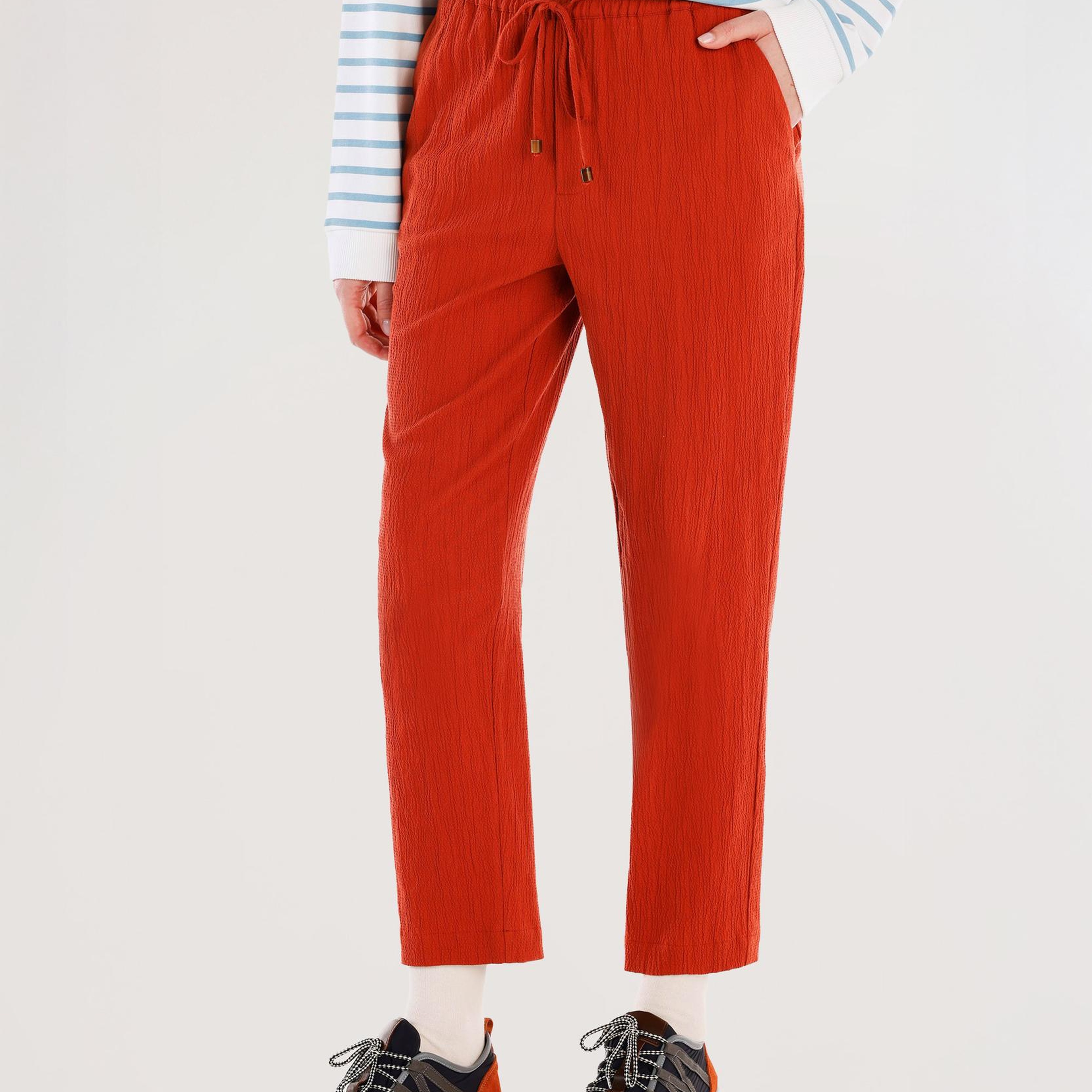 YARGICI Beli Bağlama Detaylı Pantolon