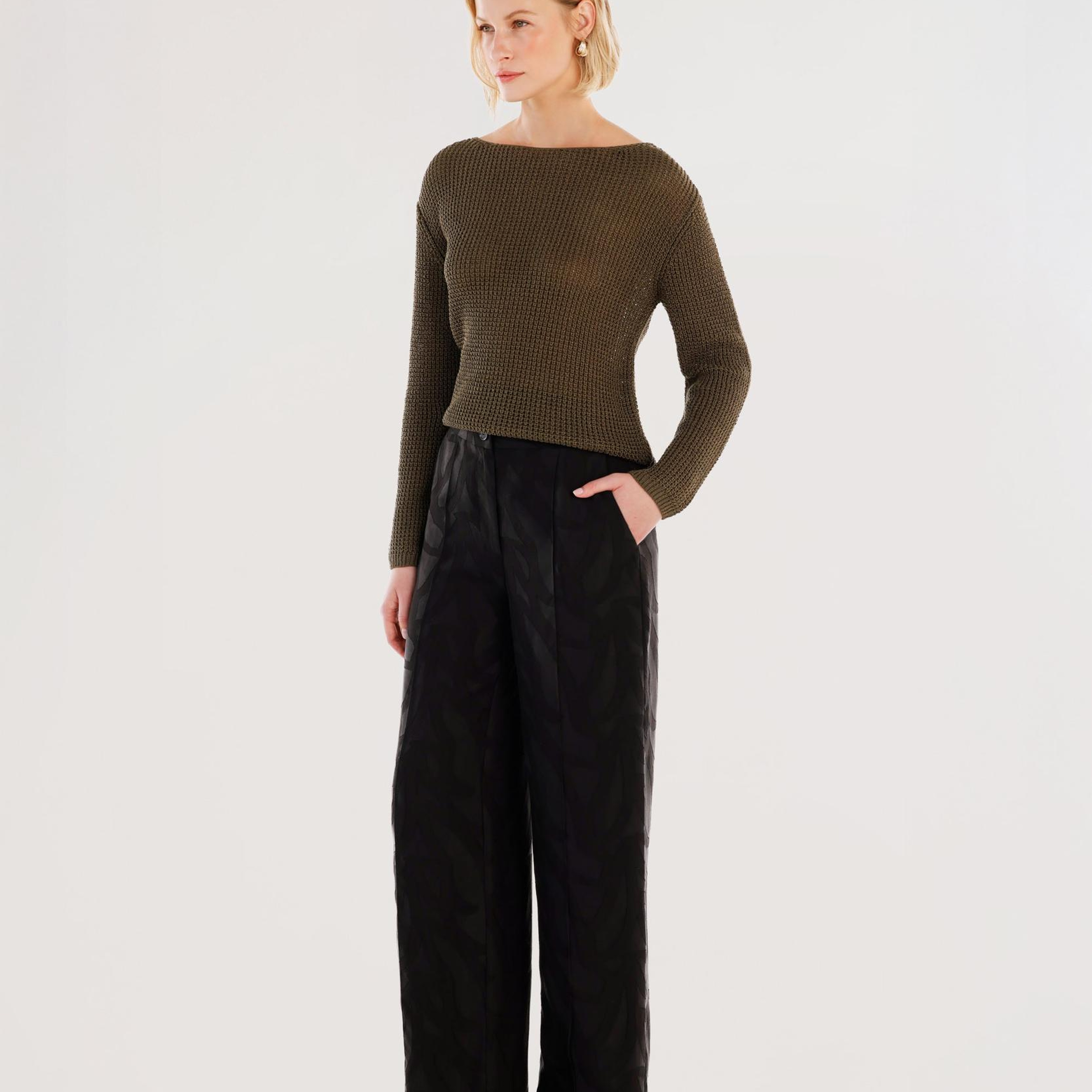 YARGICI Nervür Detaylı Pantolon