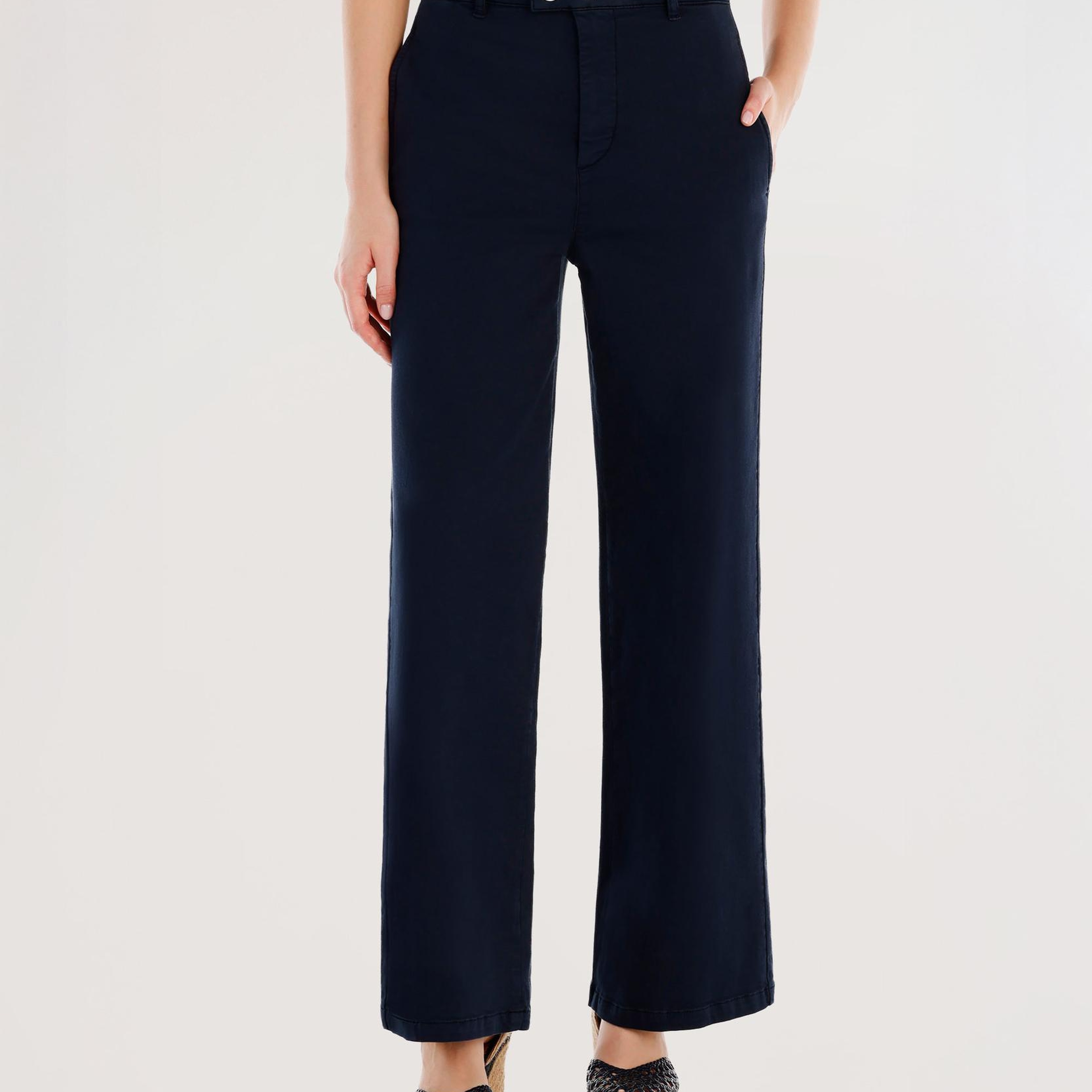 YARGICI Kemer Detaylı Yüksek Bel Rahat Kalıp Pantolon