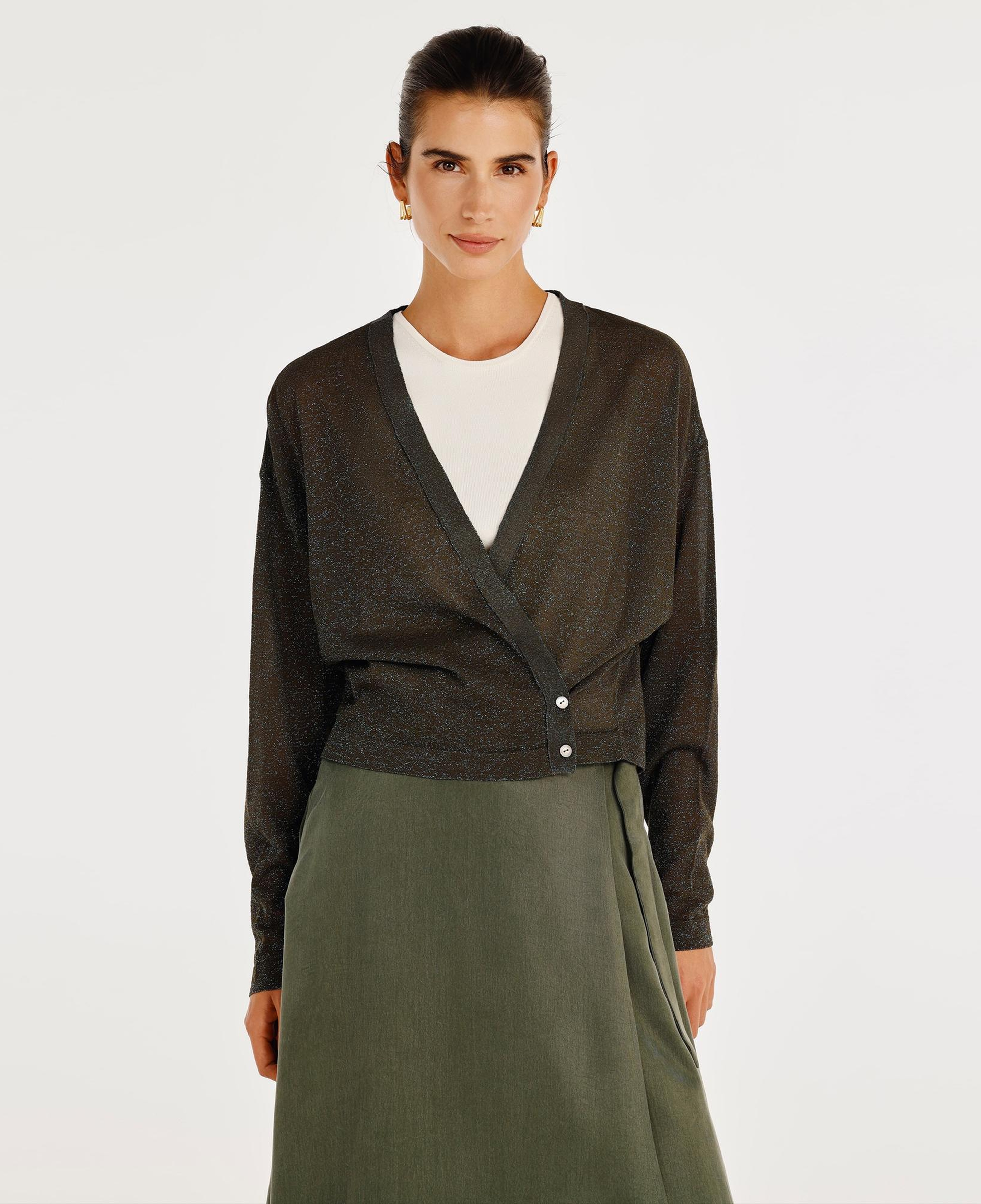 YARGICI Derin V Yaka Rahat Kalıp Hırka