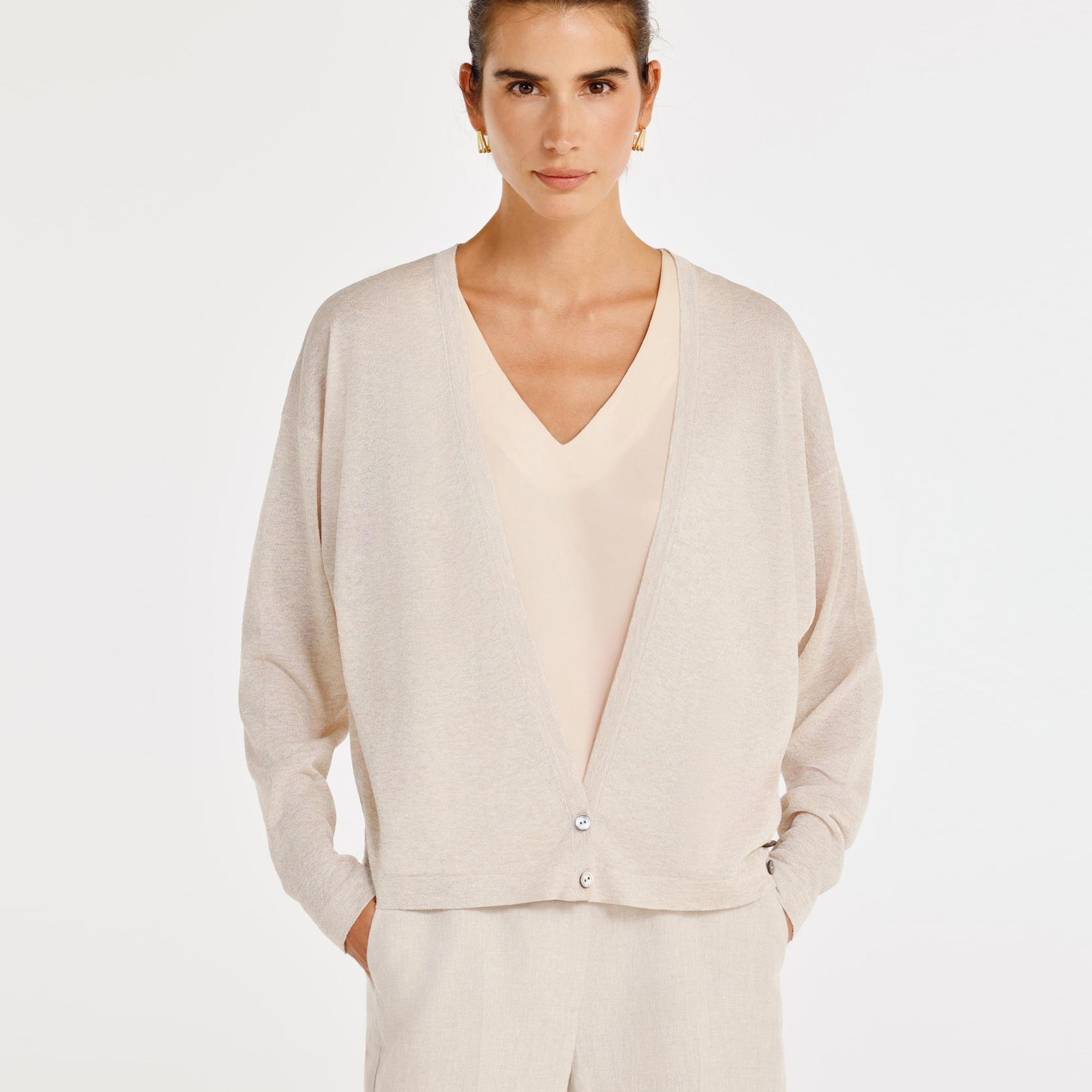 YARGICI Derin V Yaka Rahat Kalıp Hırka