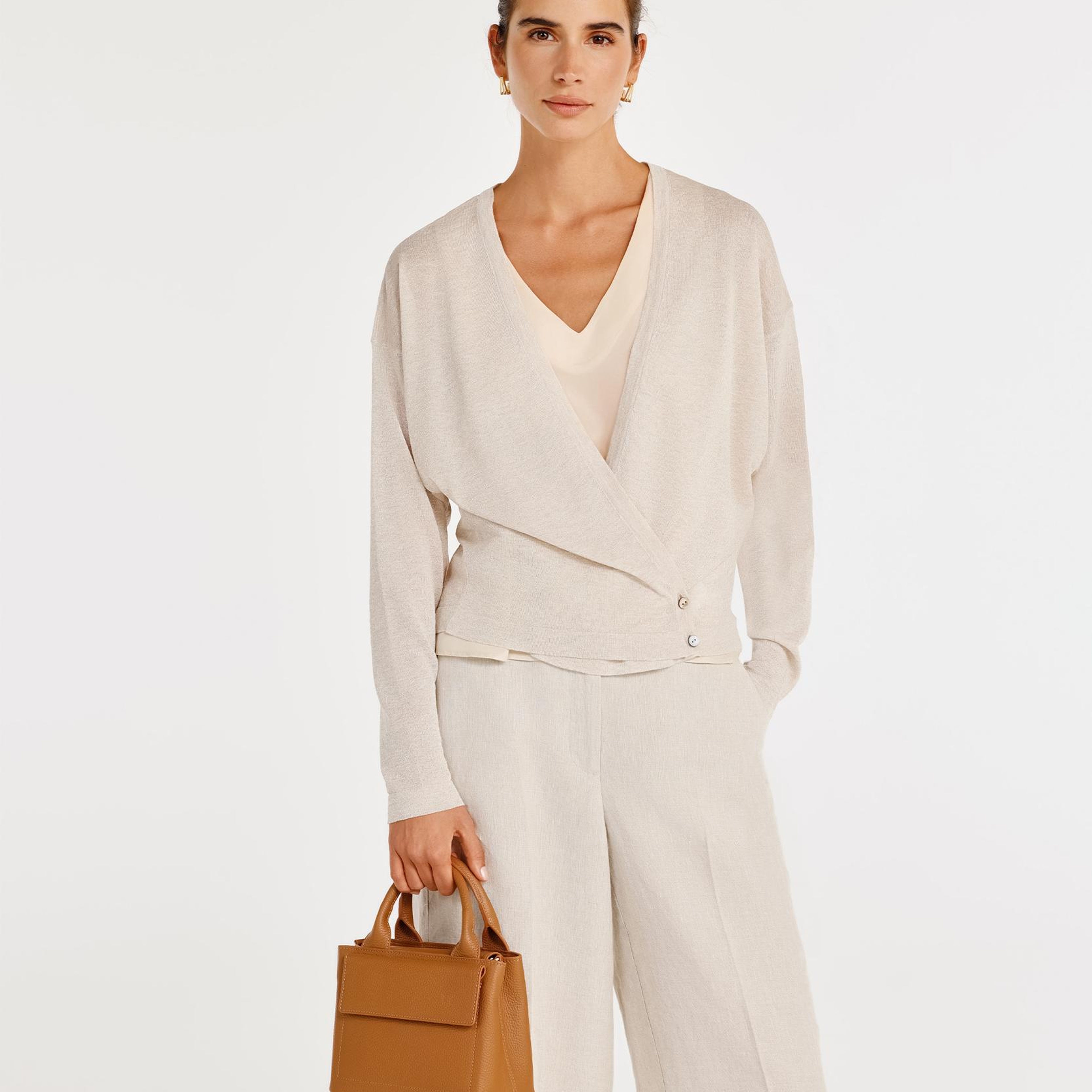 YARGICI Derin V Yaka Rahat Kalıp Hırka