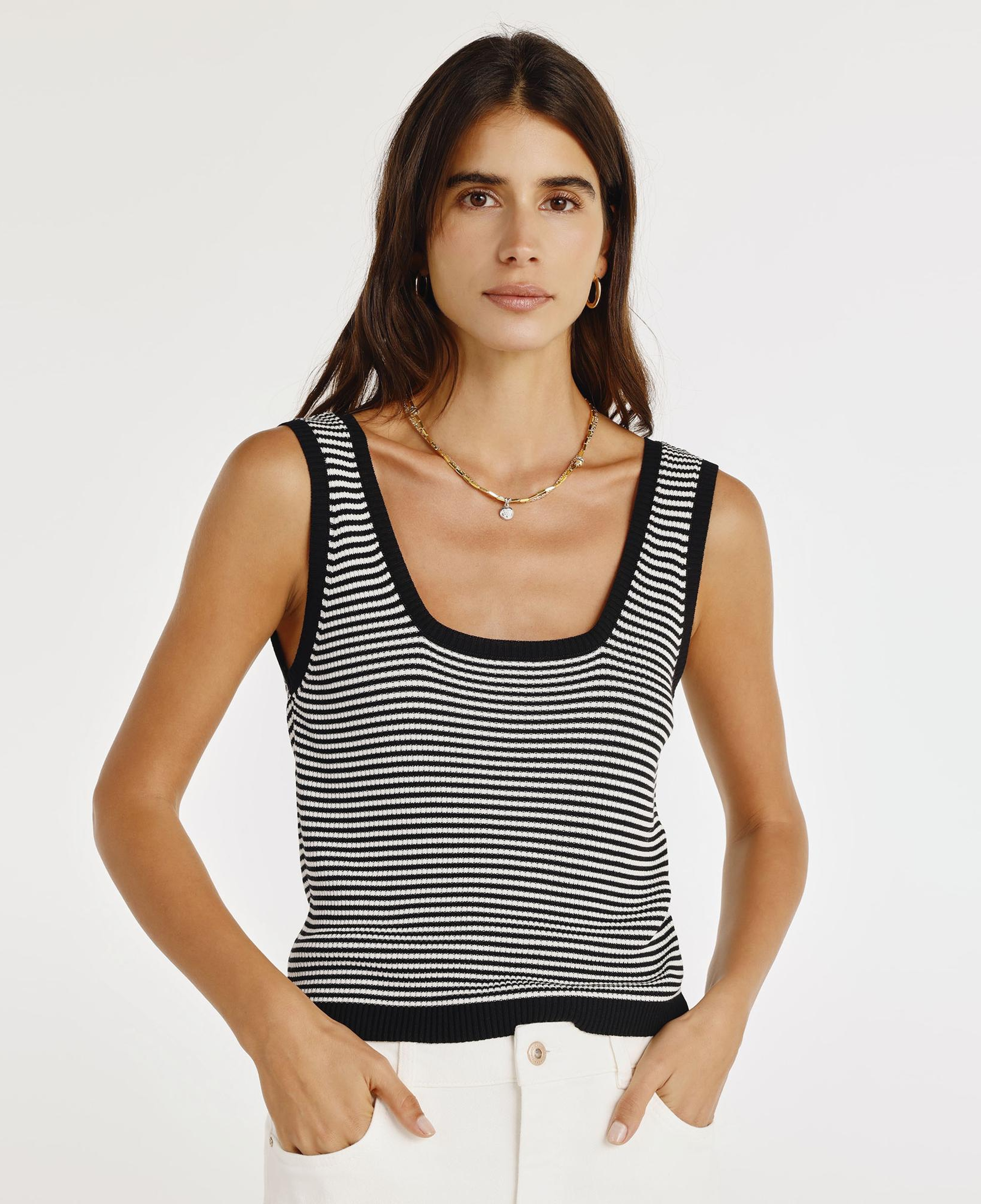 YARGICI Askılı Cropped Boy Triko Bluz