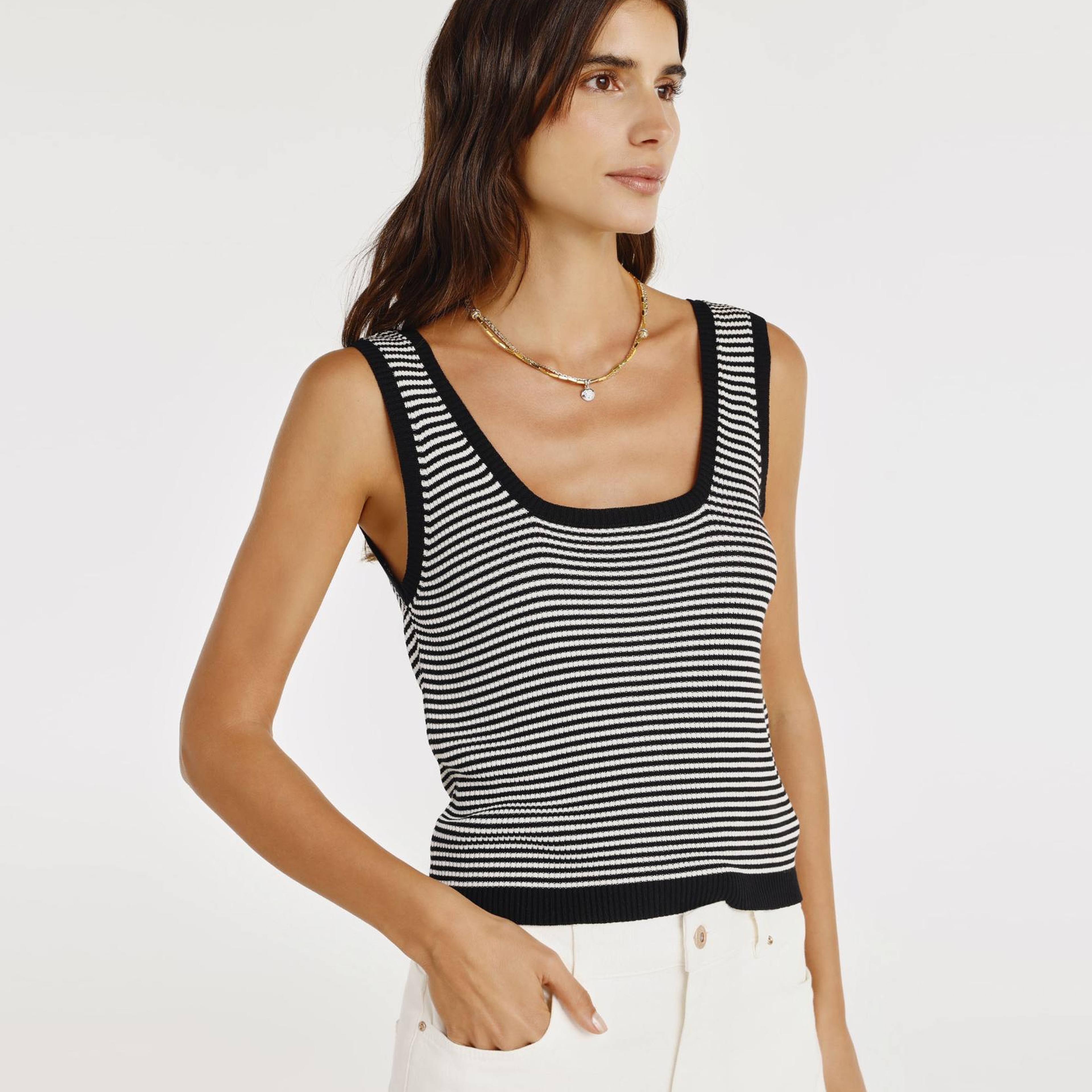 YARGICI Askılı Cropped Boy Triko Bluz