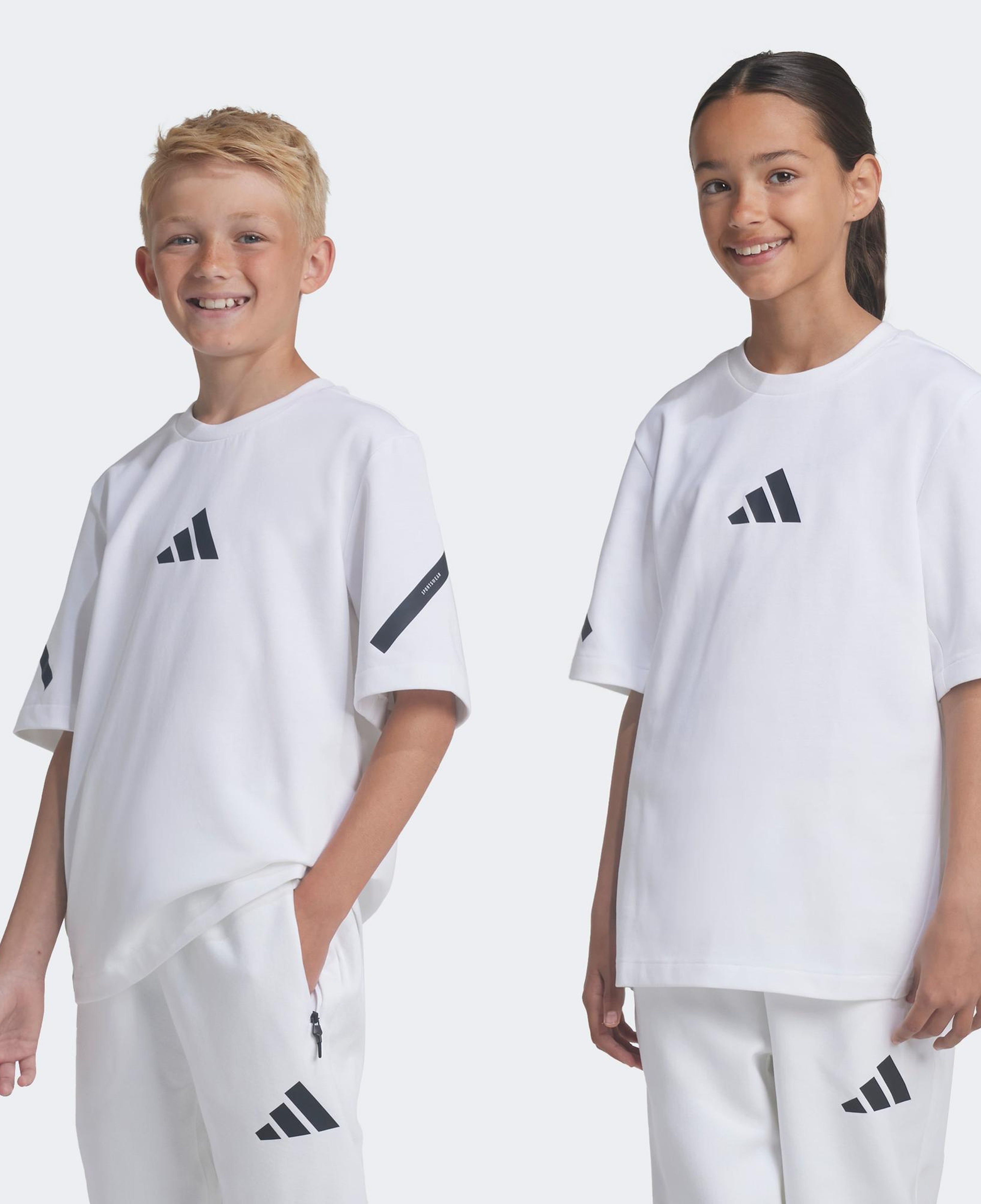 adidas Z.N.E. Çocuk Beyaz T-Shirt