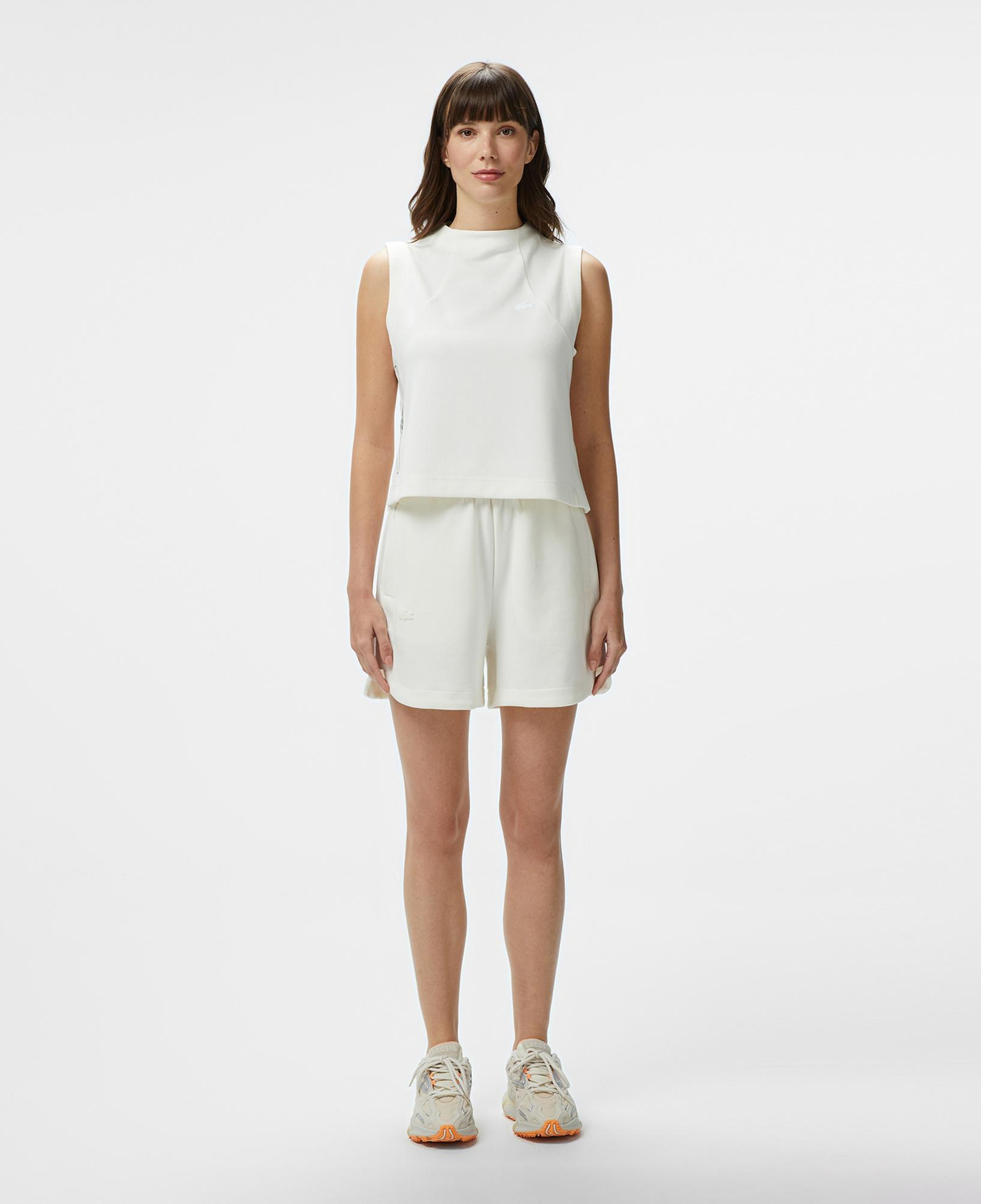 Lacoste Kadın Relaxed Fit Beyaz Şort