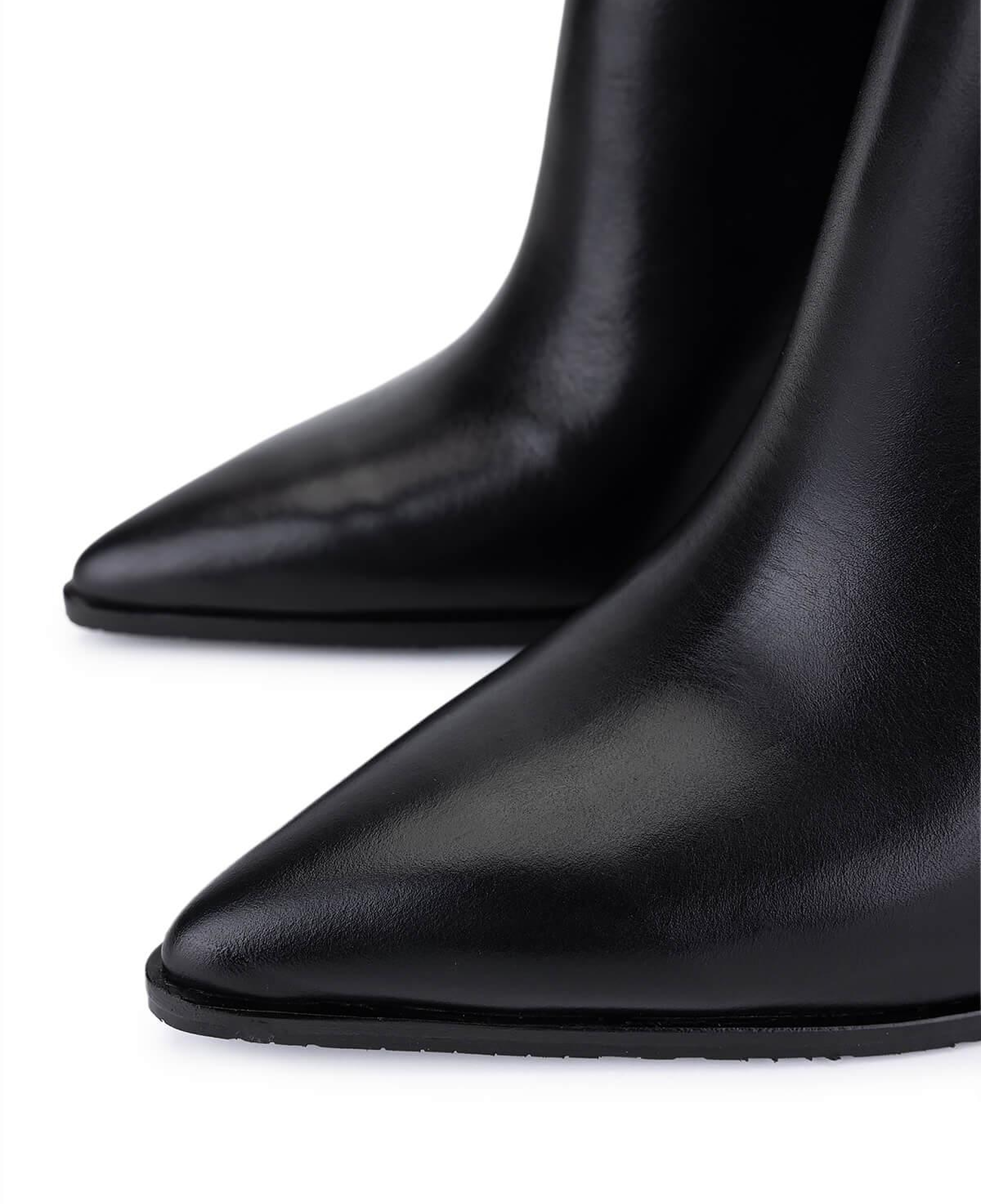 Tamer Tanca Kadın Hakiki Deri Siyah Topuklu Çizme