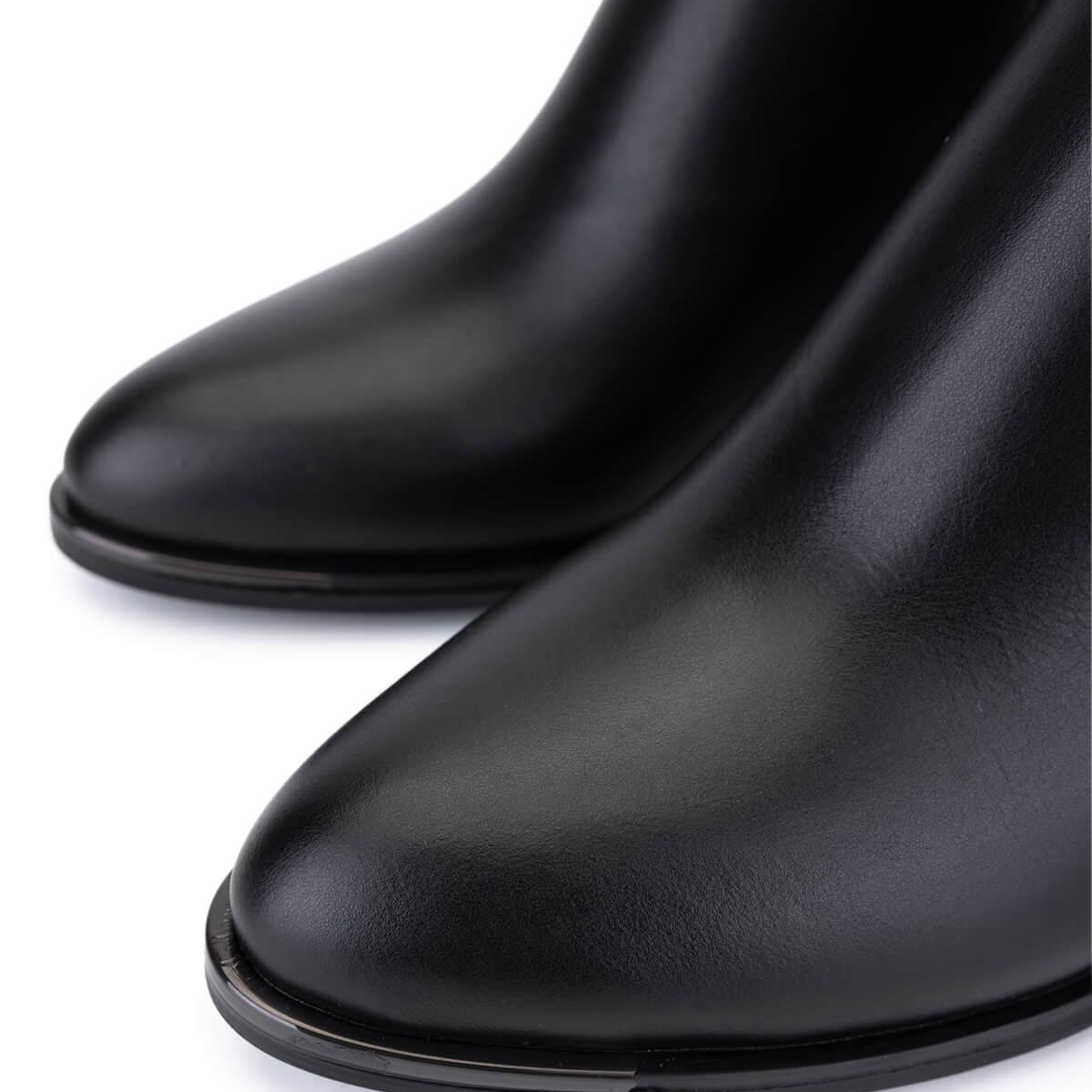 Tamer Tanca Kadın Siyah Deri Topuklu Bot