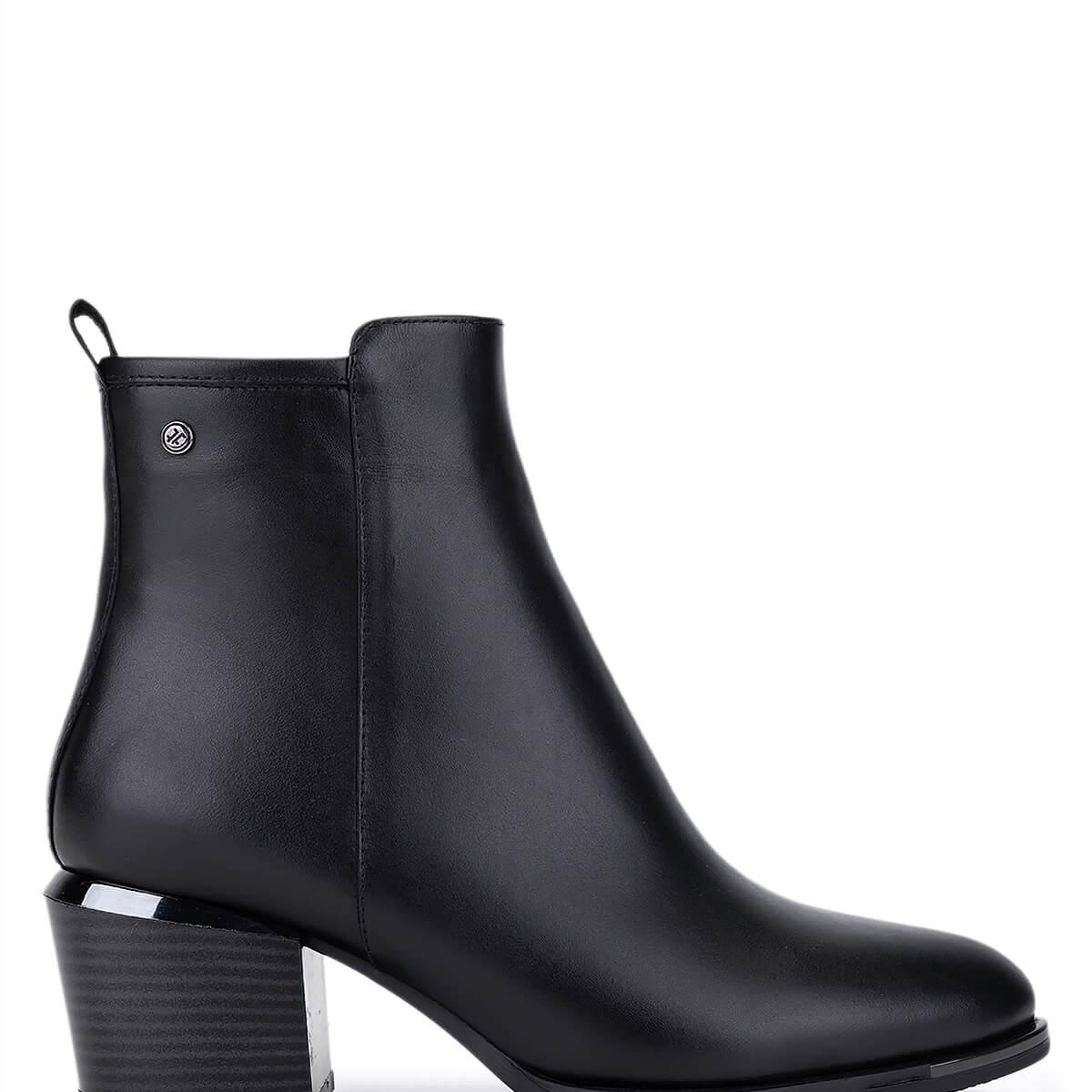 Tamer Tanca Kadın Siyah Deri Topuklu Bot