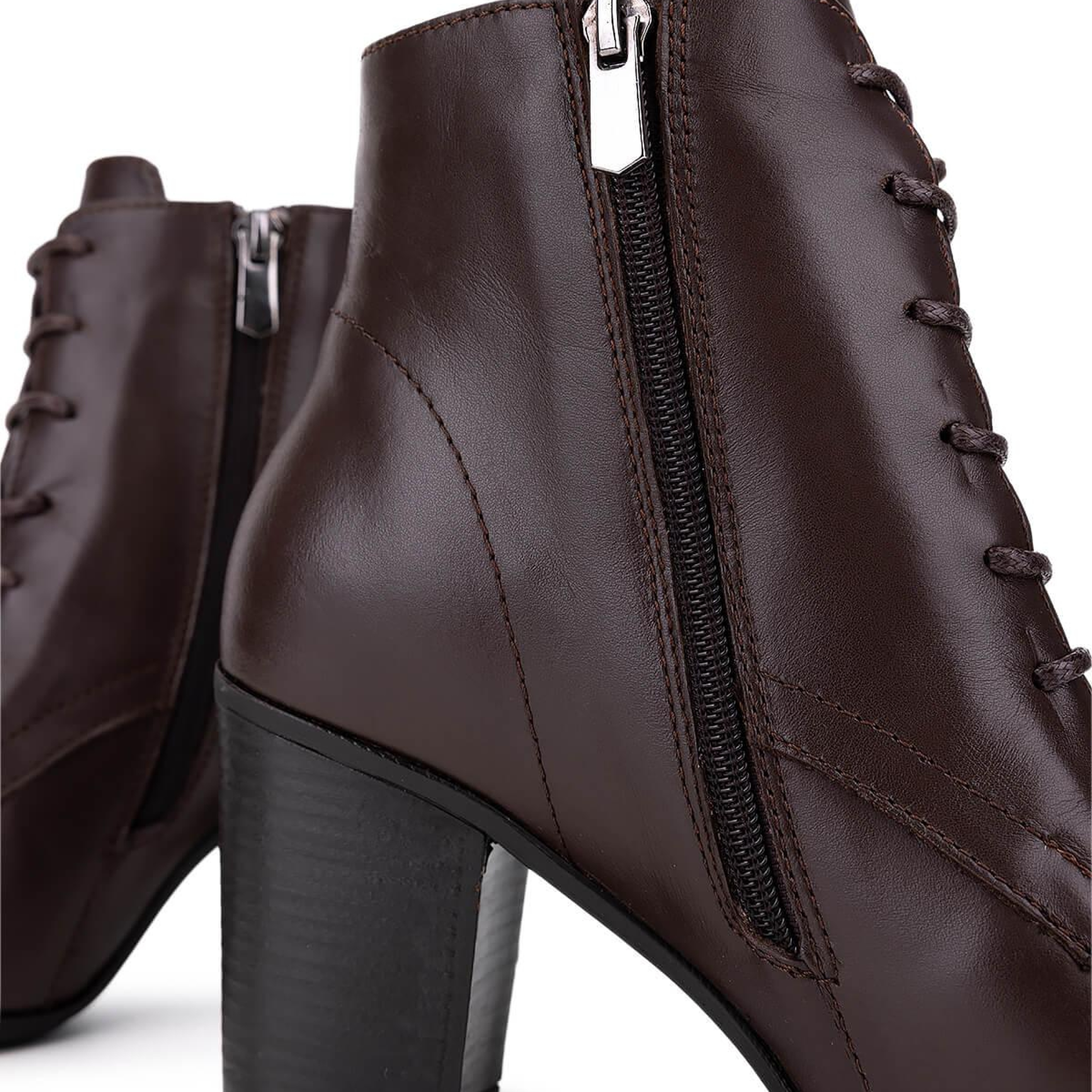 Tamer Tanca Kadın Hakiki Deri Kahverengi Topuklu Bot