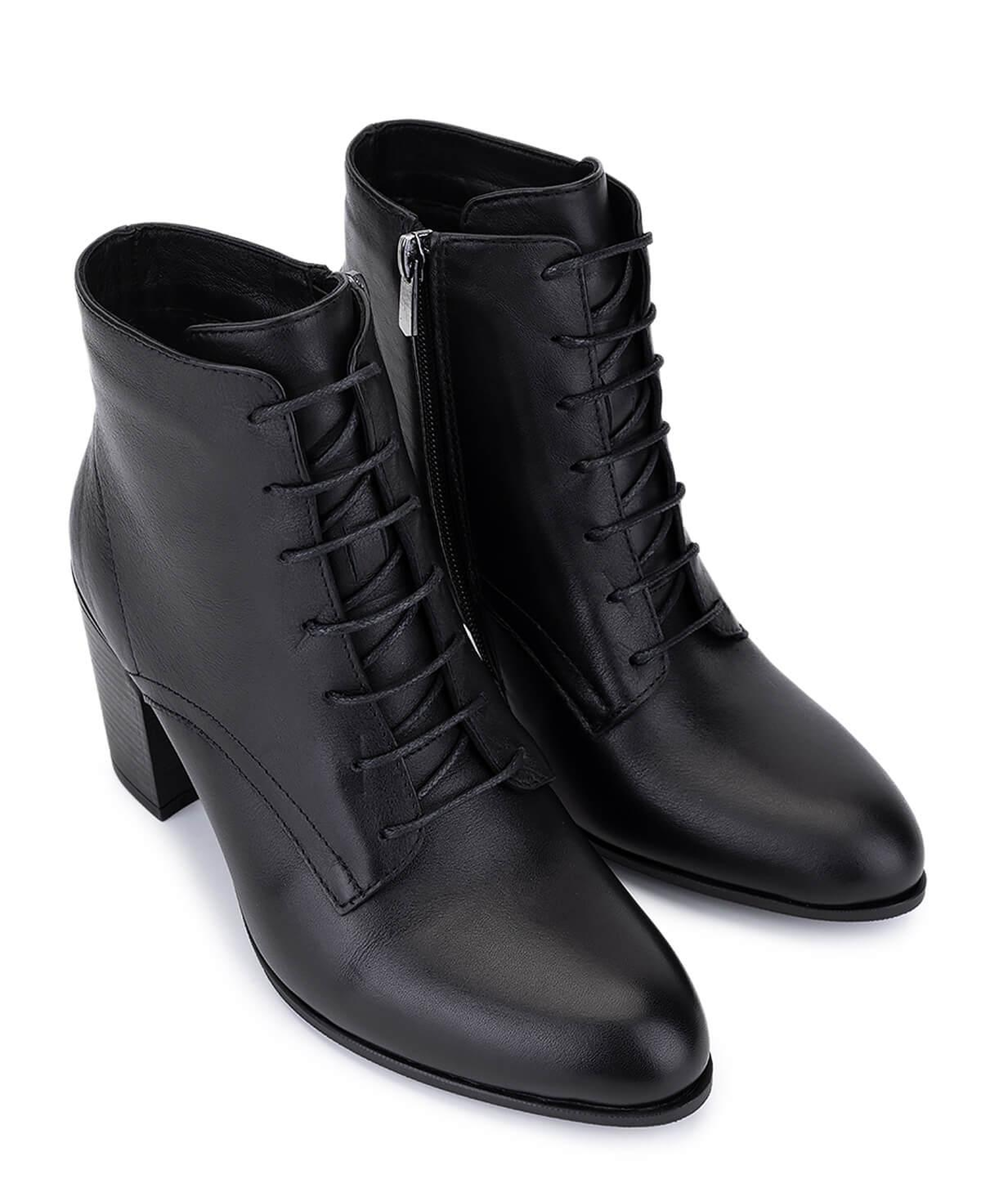 Tamer Tanca Kadın Hakiki Deri Siyah Topuklu Bot