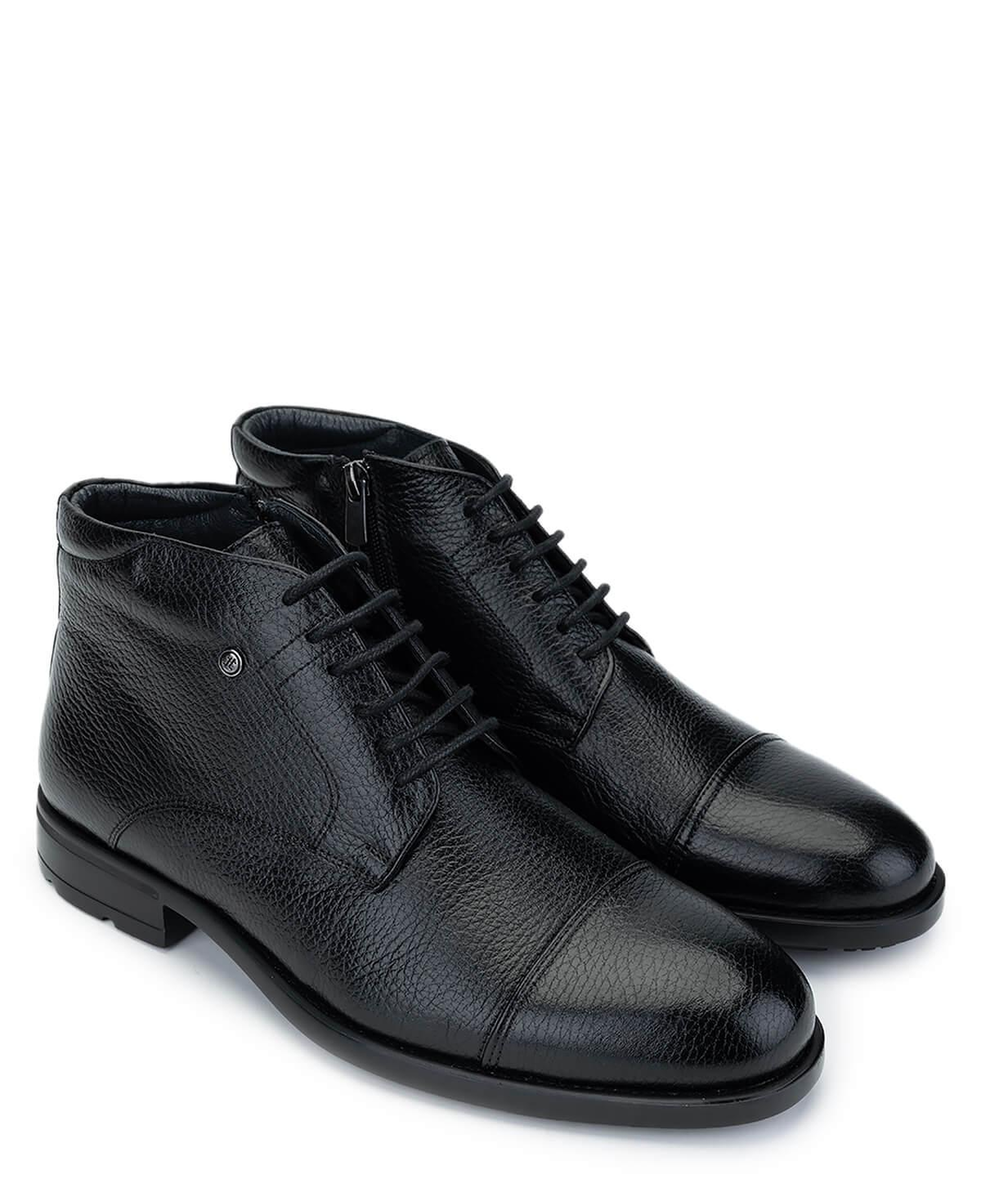 Tamer Tanca Erkek Hakiki Deri Siyah Deri Klasik Bot