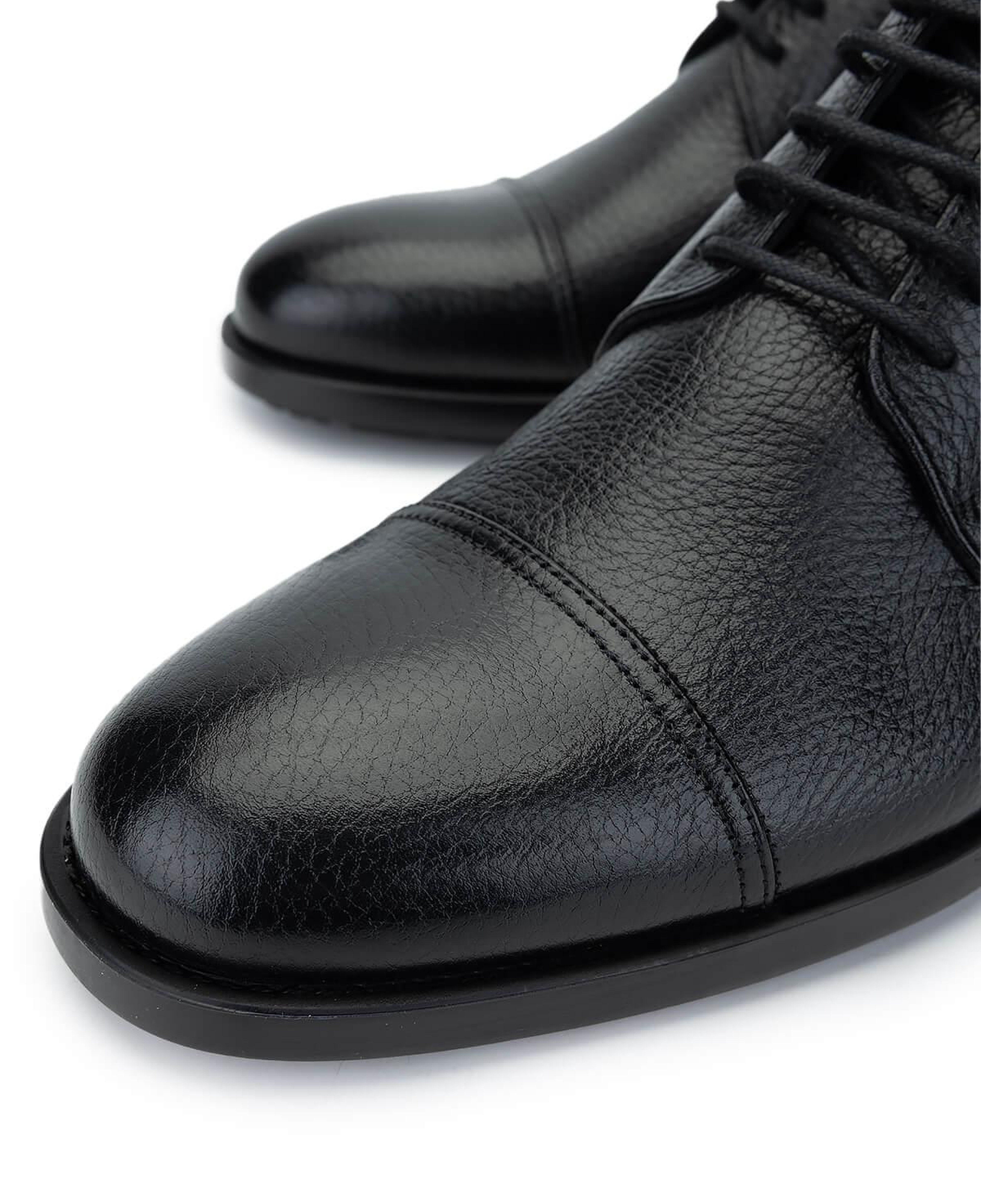 Tamer Tanca Erkek Hakiki Deri Siyah Deri Klasik Bot