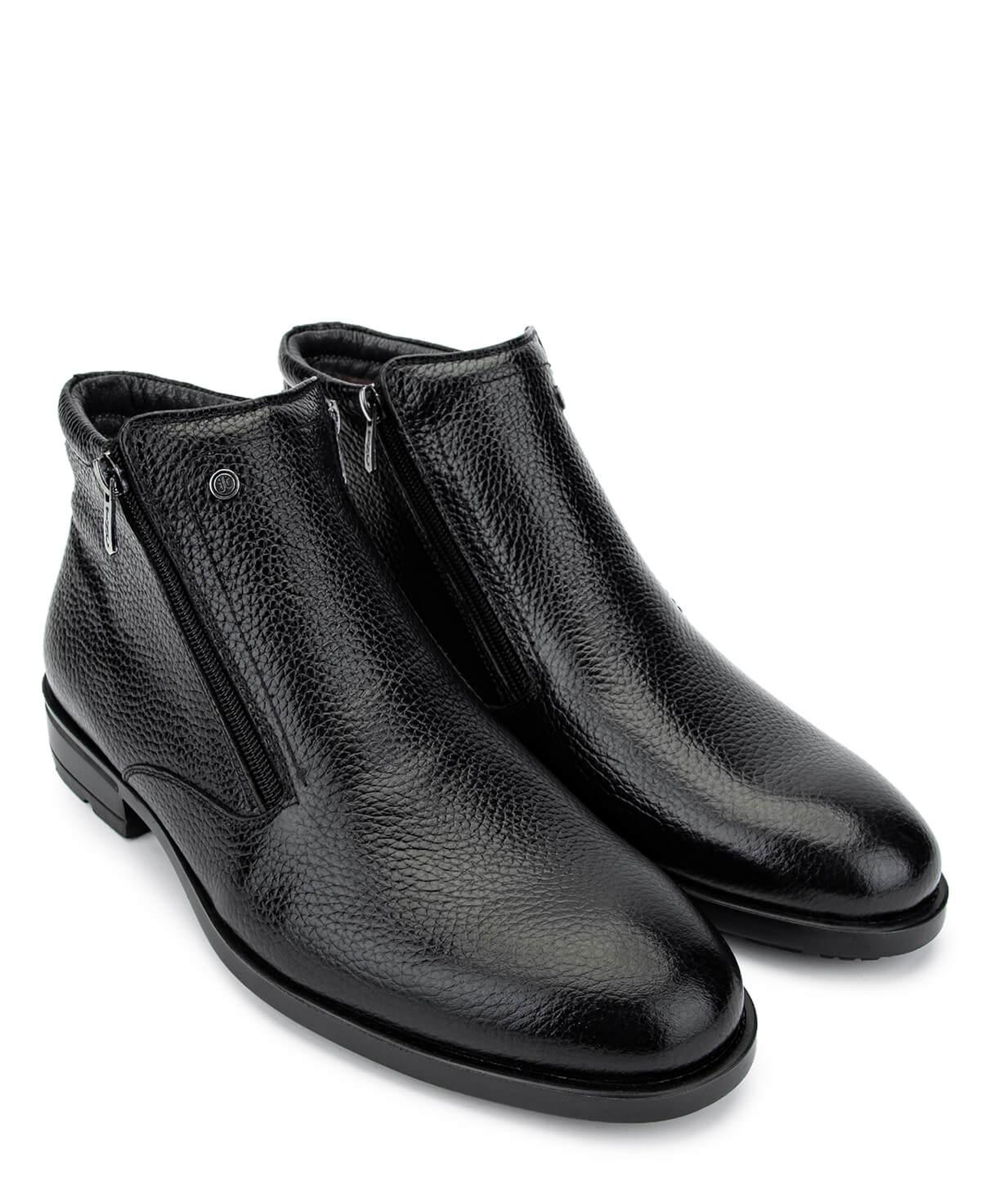 Tamer Tanca Erkek Hakiki Deri Siyah Deri Klasik Bot