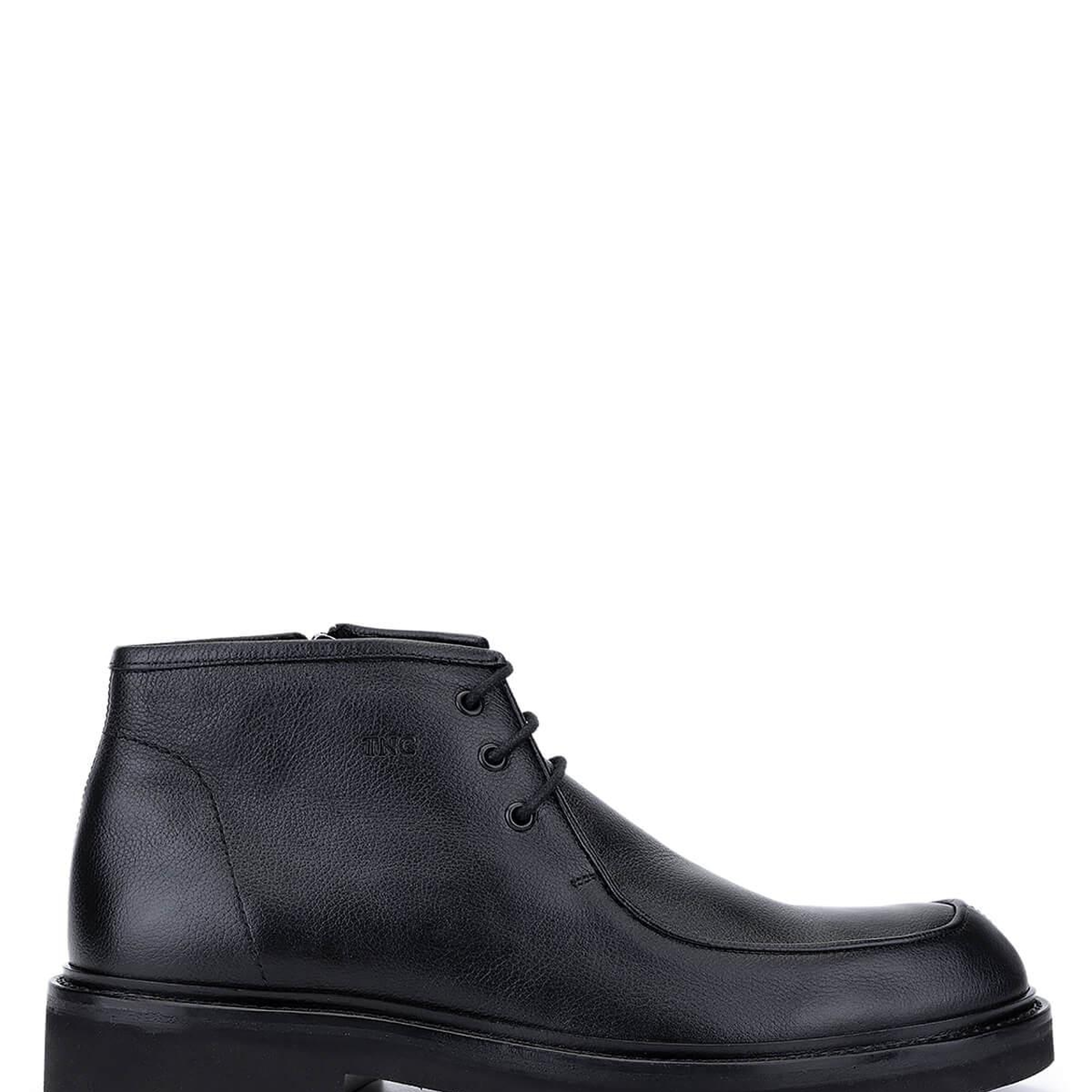 Tamer Tanca Erkek Hakiki Deri Siyah Deri Casual Bot