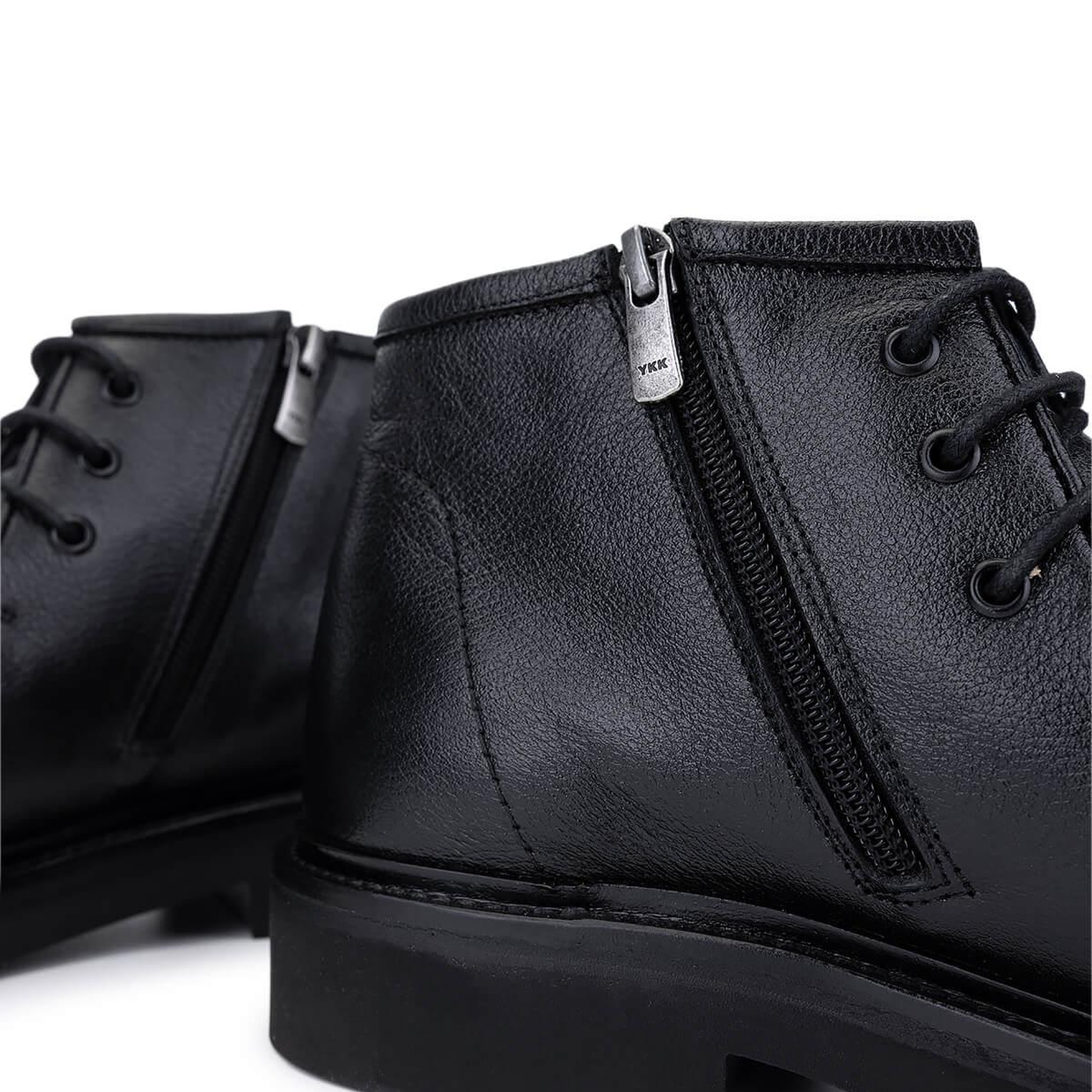 Tamer Tanca Erkek Hakiki Deri Siyah Deri Casual Bot