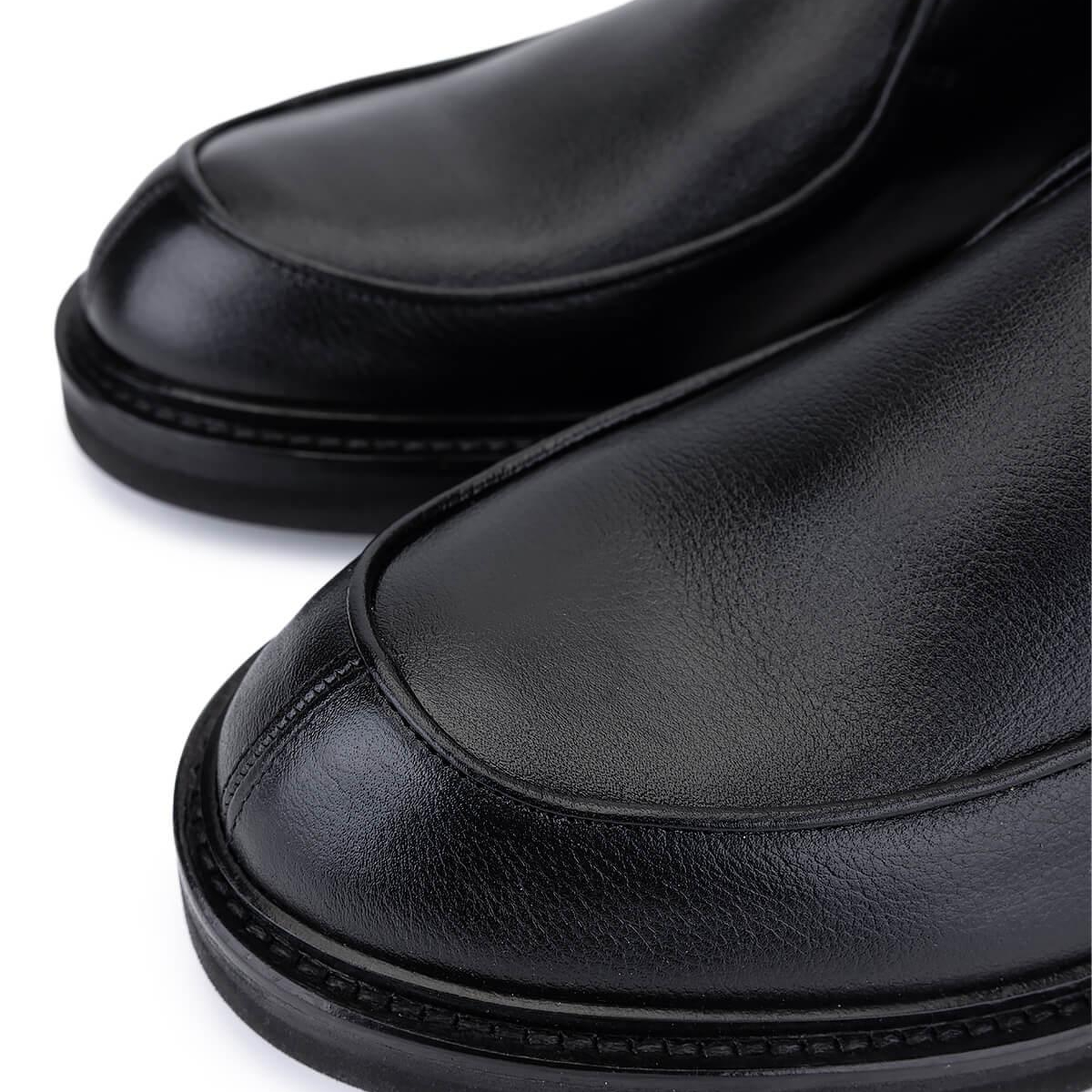 Tamer Tanca Erkek Hakiki Deri Siyah Deri Casual Bot