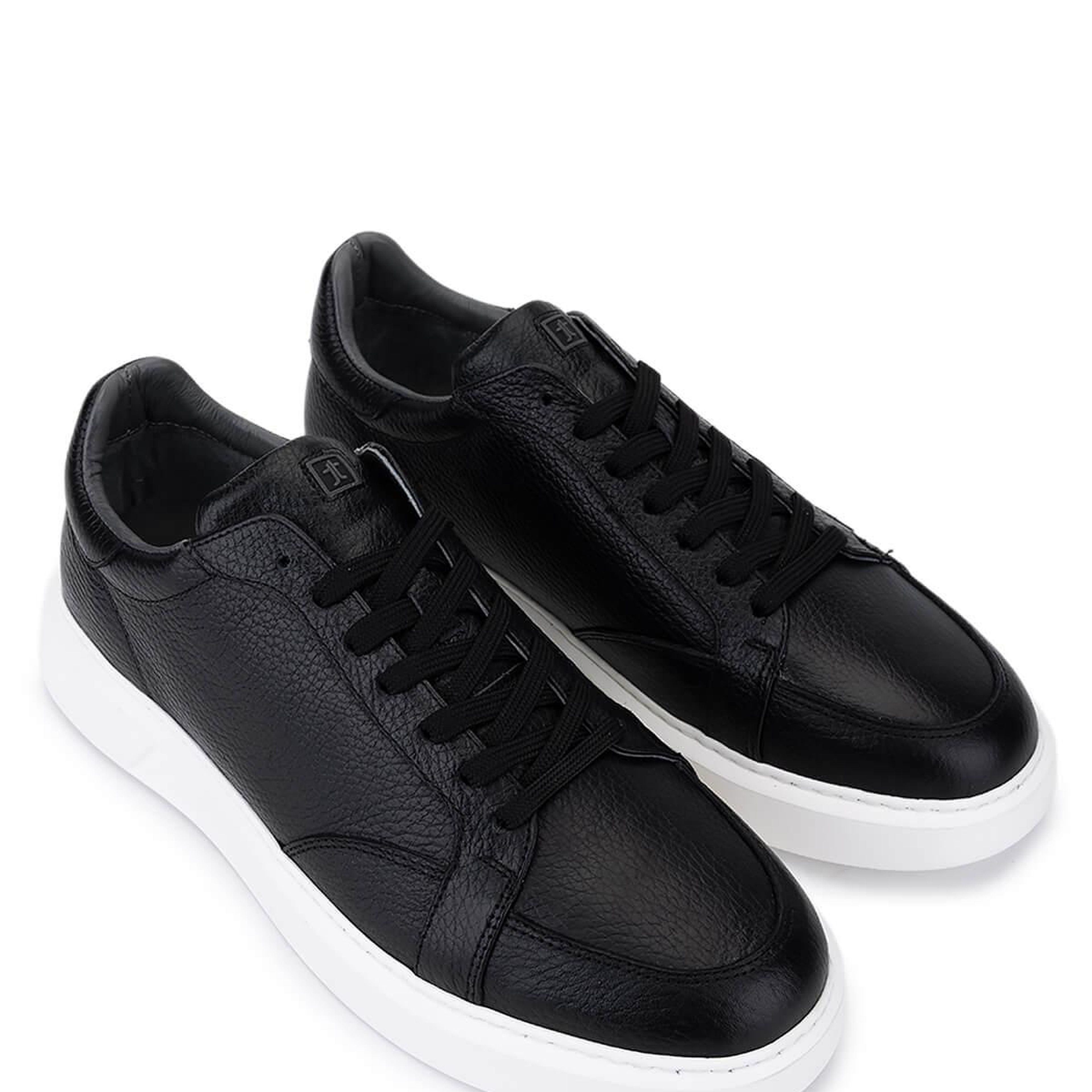 Tamer Tanca Erkek Hakiki Deri Siyah Sneakers & Spor Ayakkabı