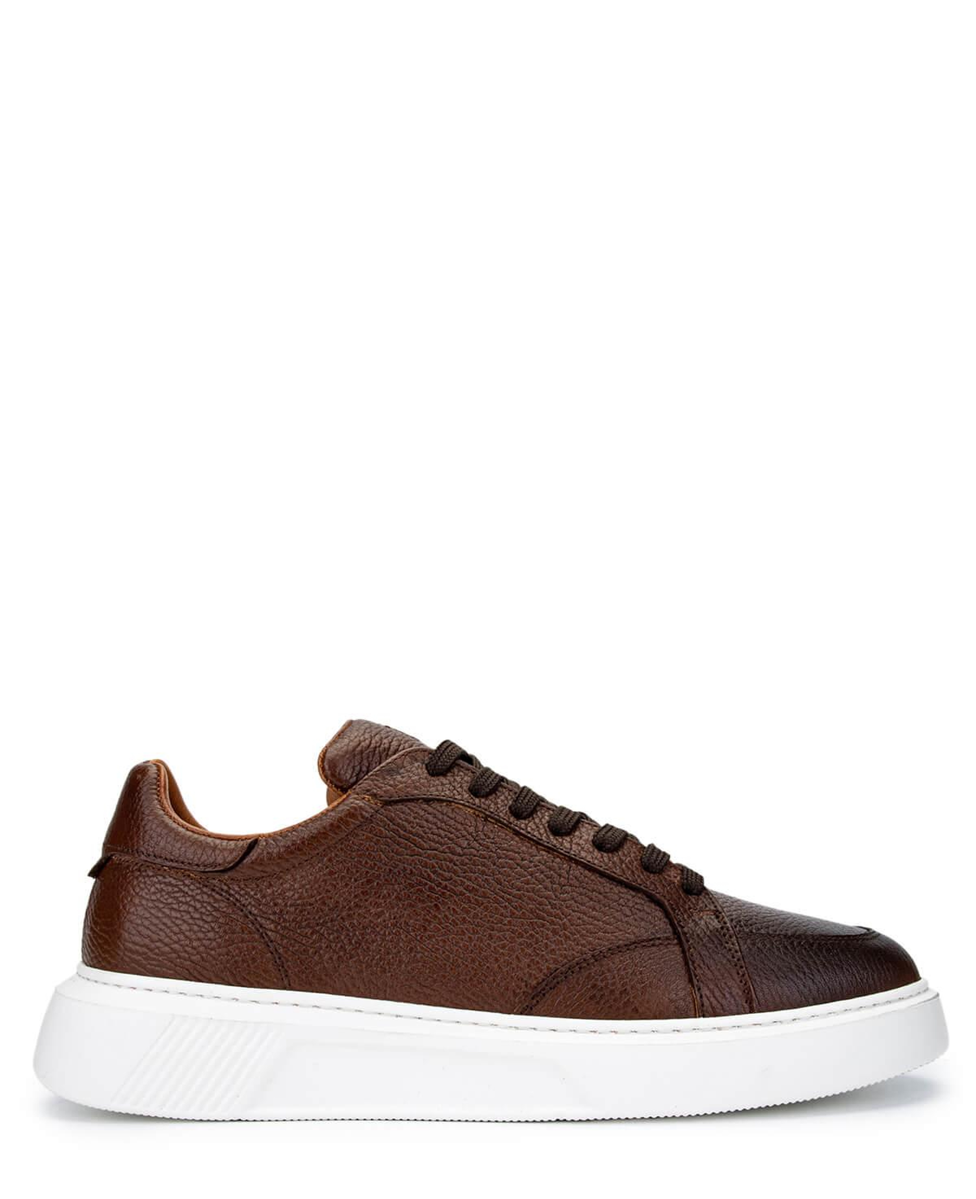 Tamer Tanca Erkek Hakiki Deri Kahverengi Sneakers & Spor Ayakkabı