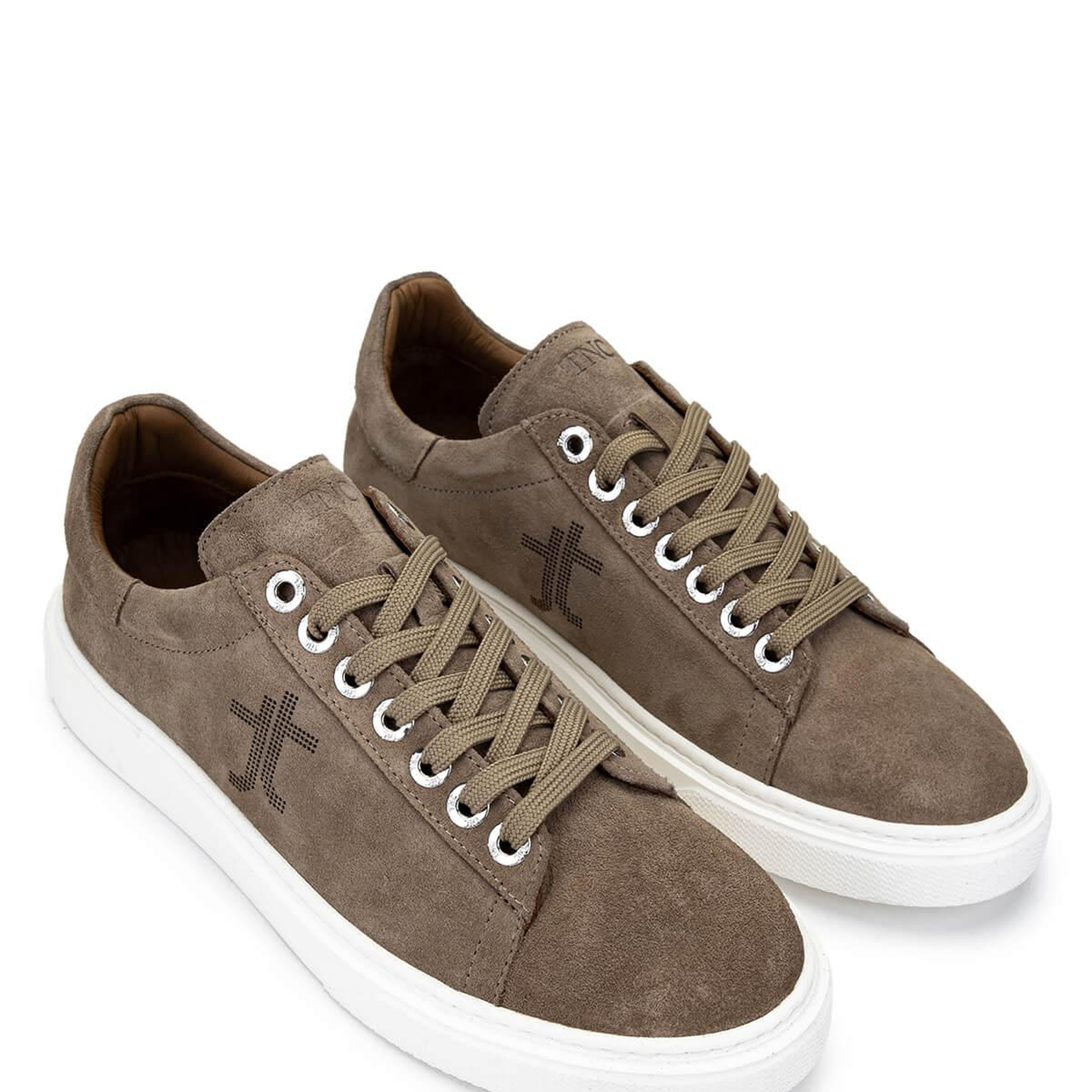 Tamer Tanca Erkek Hakiki Deri Bej Süet Sneakers & Spor Ayakkabı