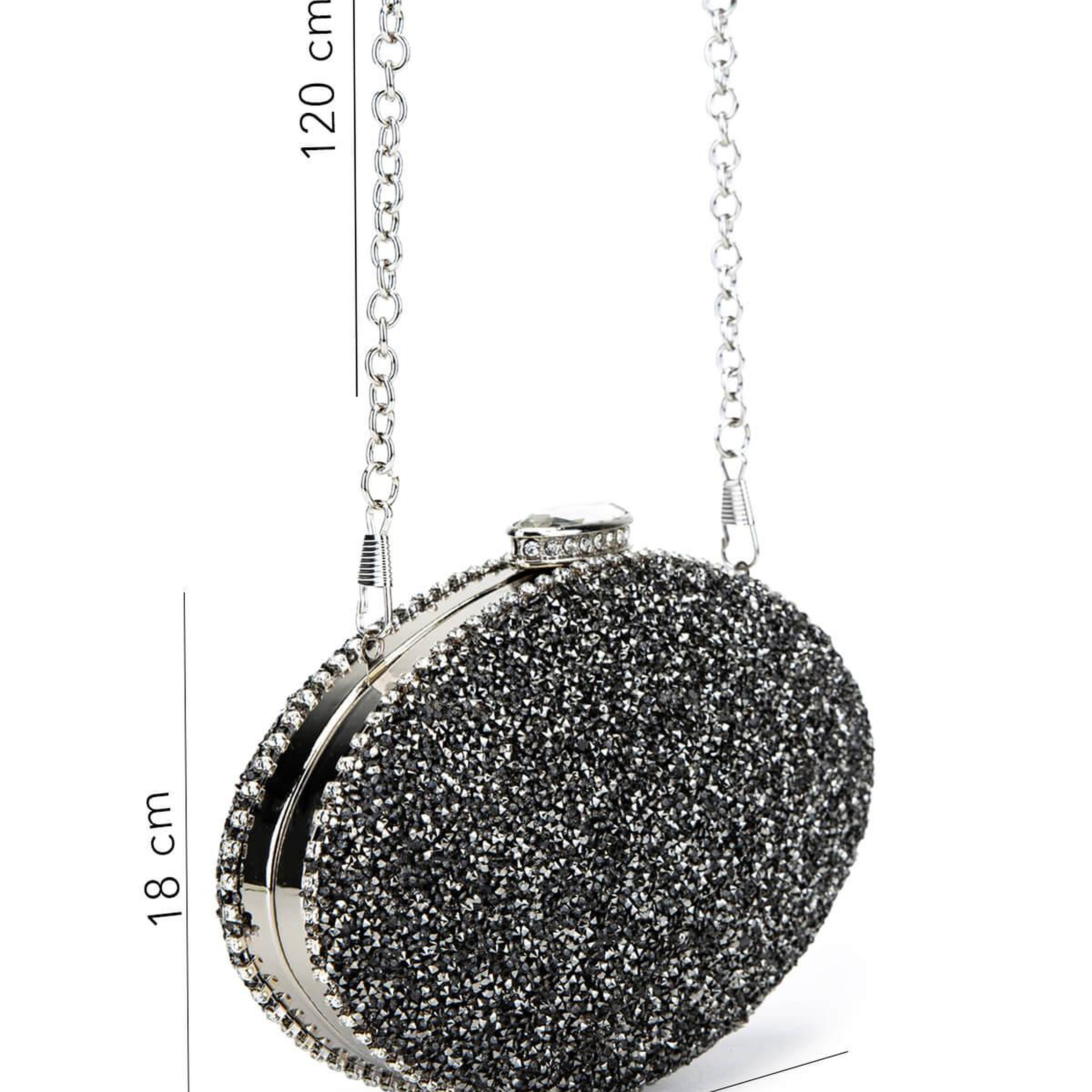 Tamer Tanca Kadın Vegan Antrasit Abiye Çanta