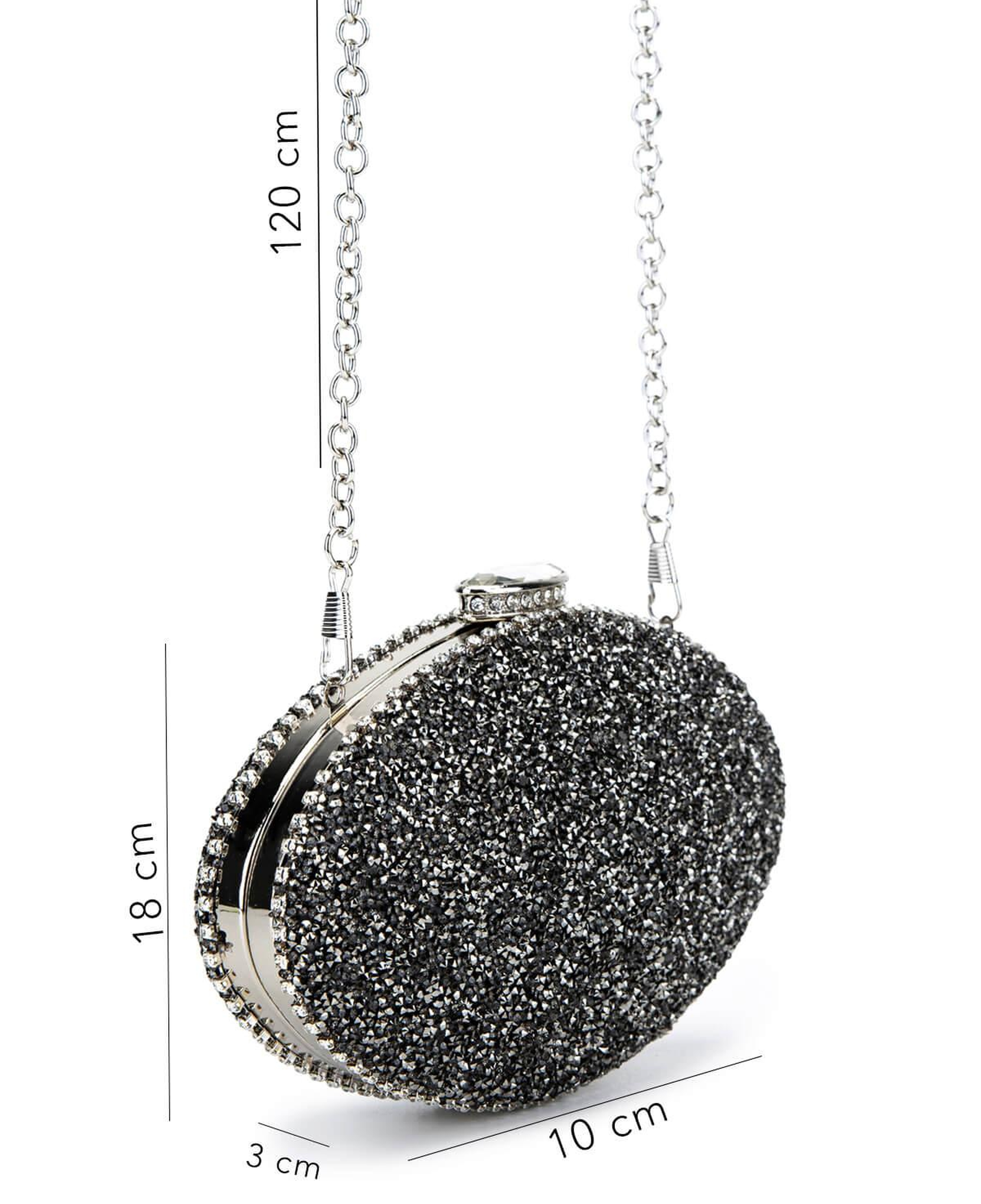 Tamer Tanca Kadın Vegan Antrasit Abiye Çanta