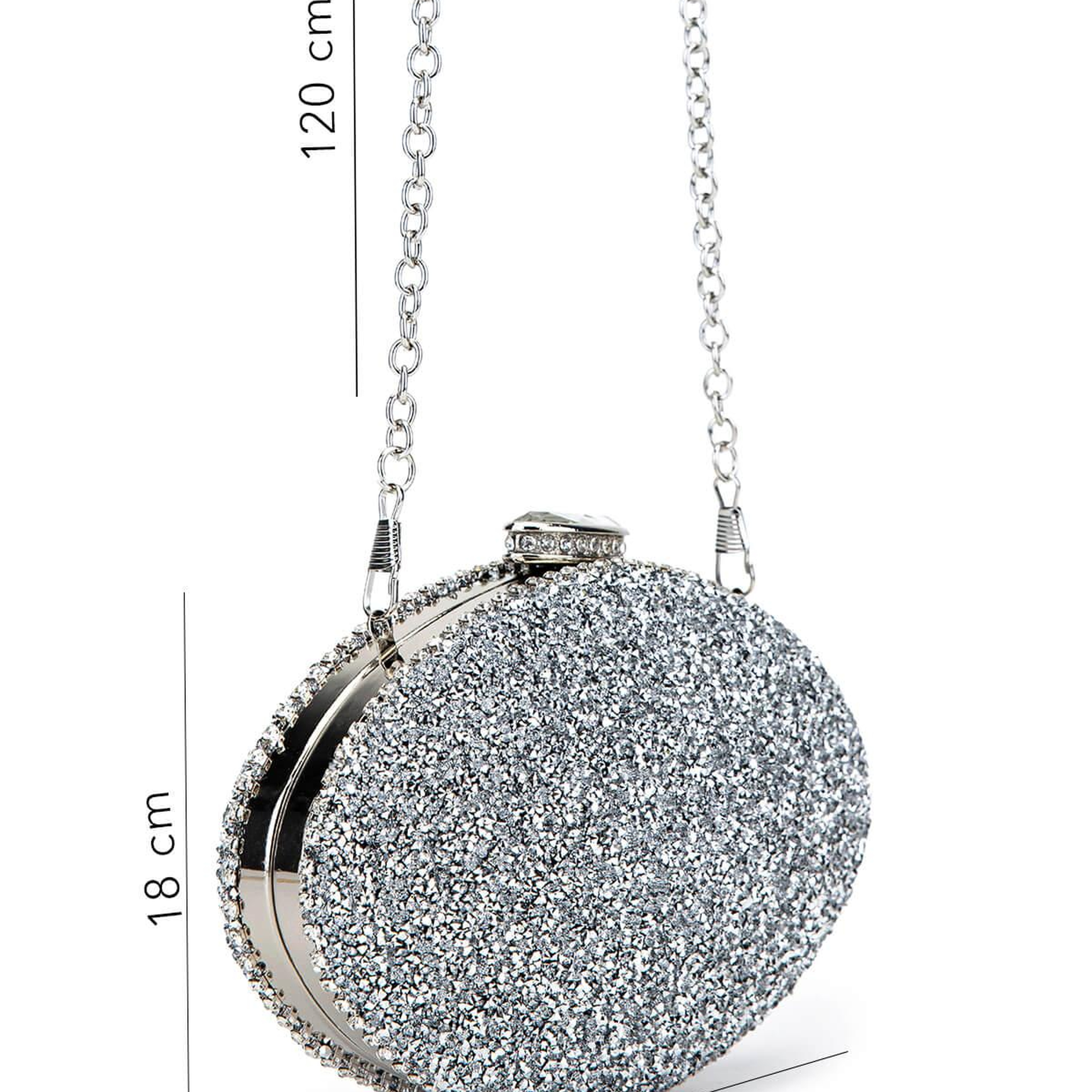 Tamer Tanca Kadın Vegan Gümüş Abiye Çanta