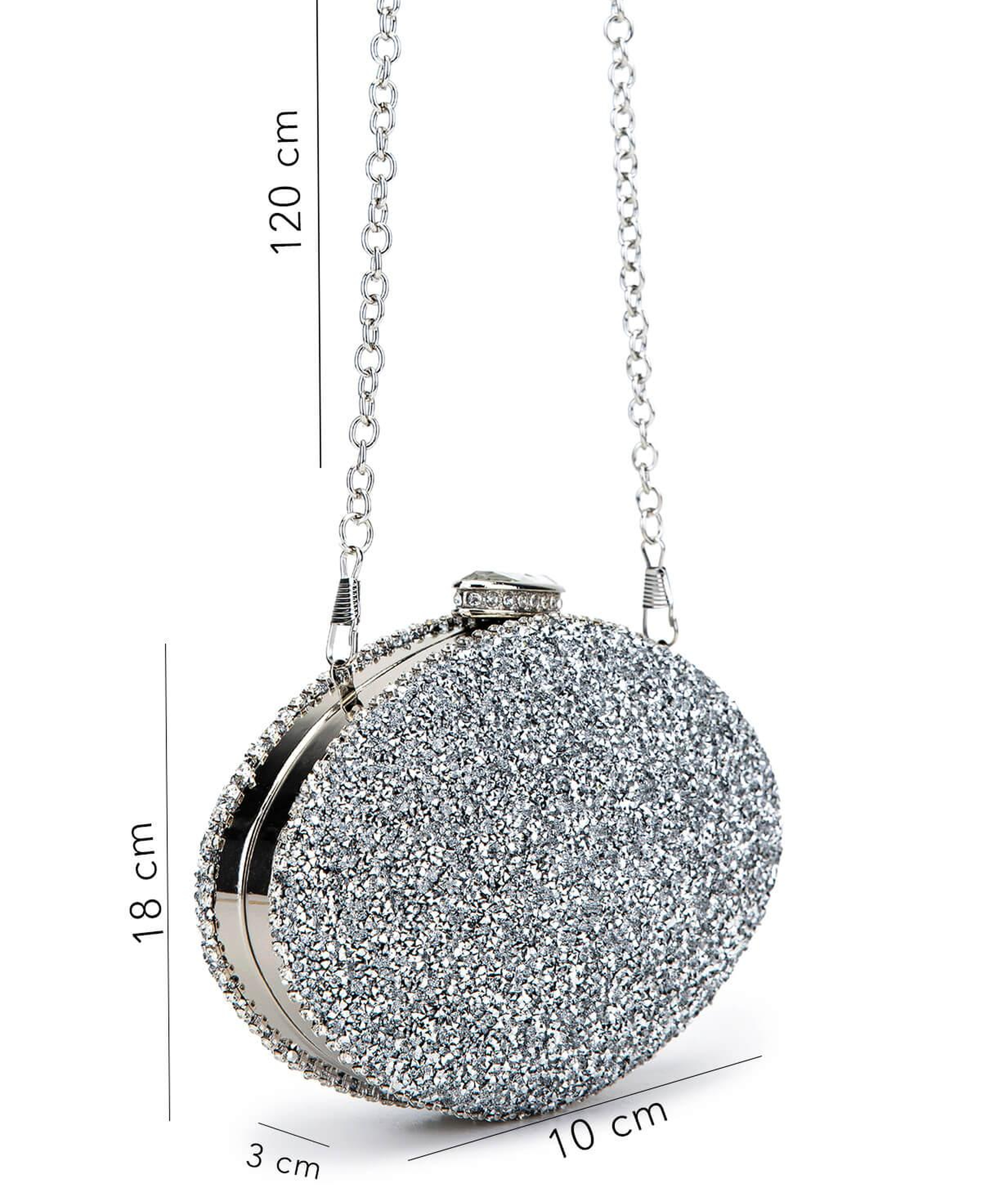 Tamer Tanca Kadın Vegan Gümüş Abiye Çanta