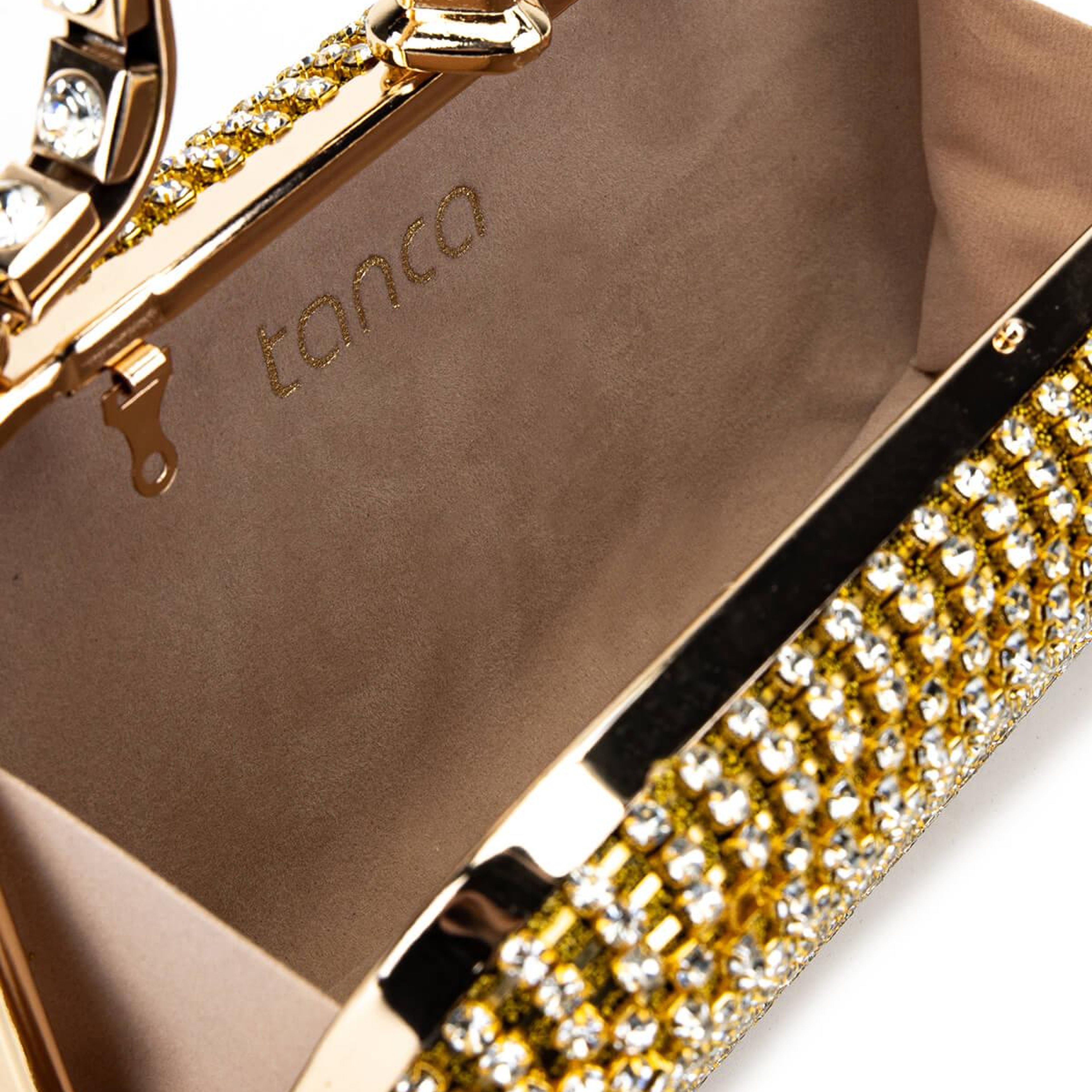 Tamer Tanca Kadın Vegan Sarı Abiye Çanta