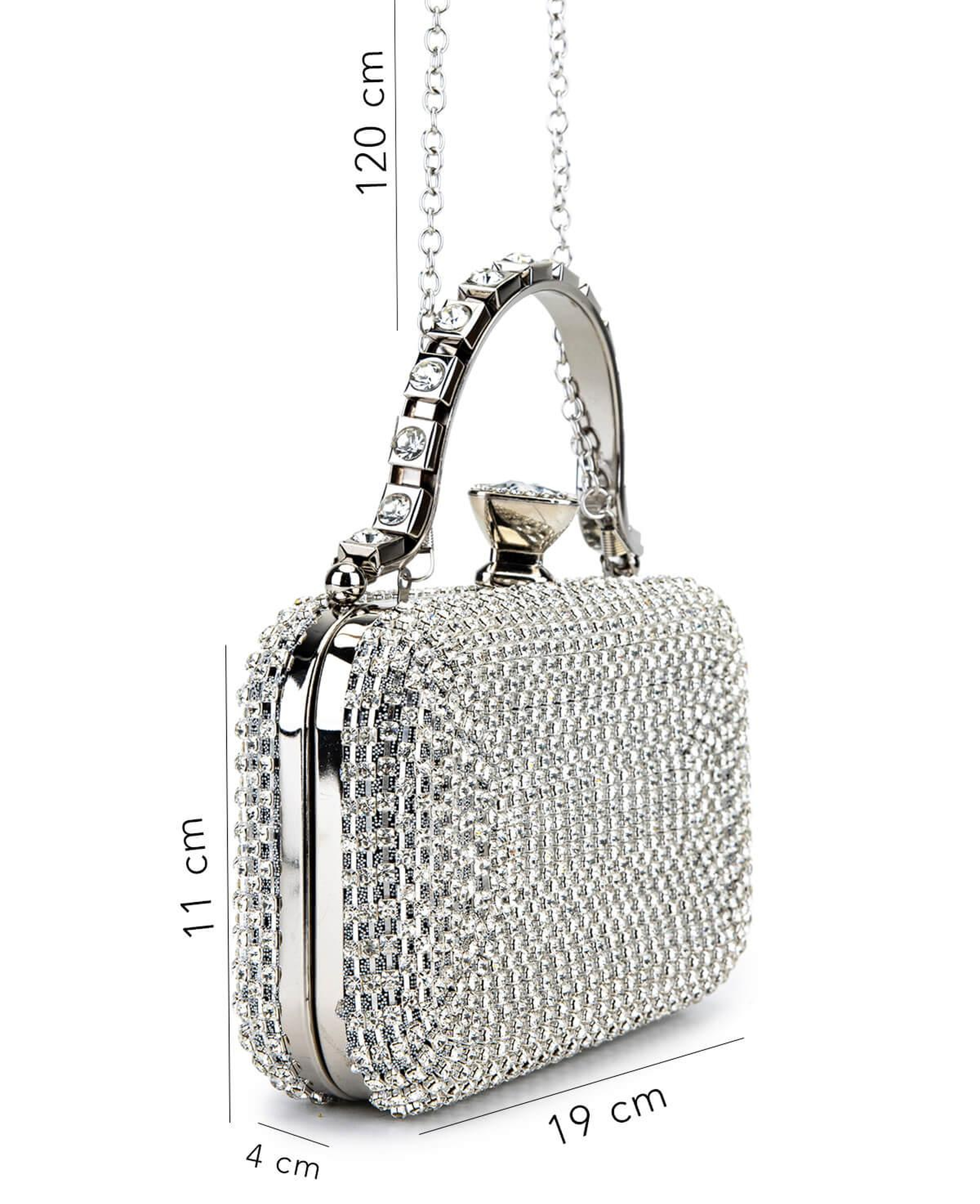 Tamer Tanca Kadın Vegan Gri Abiye Çanta