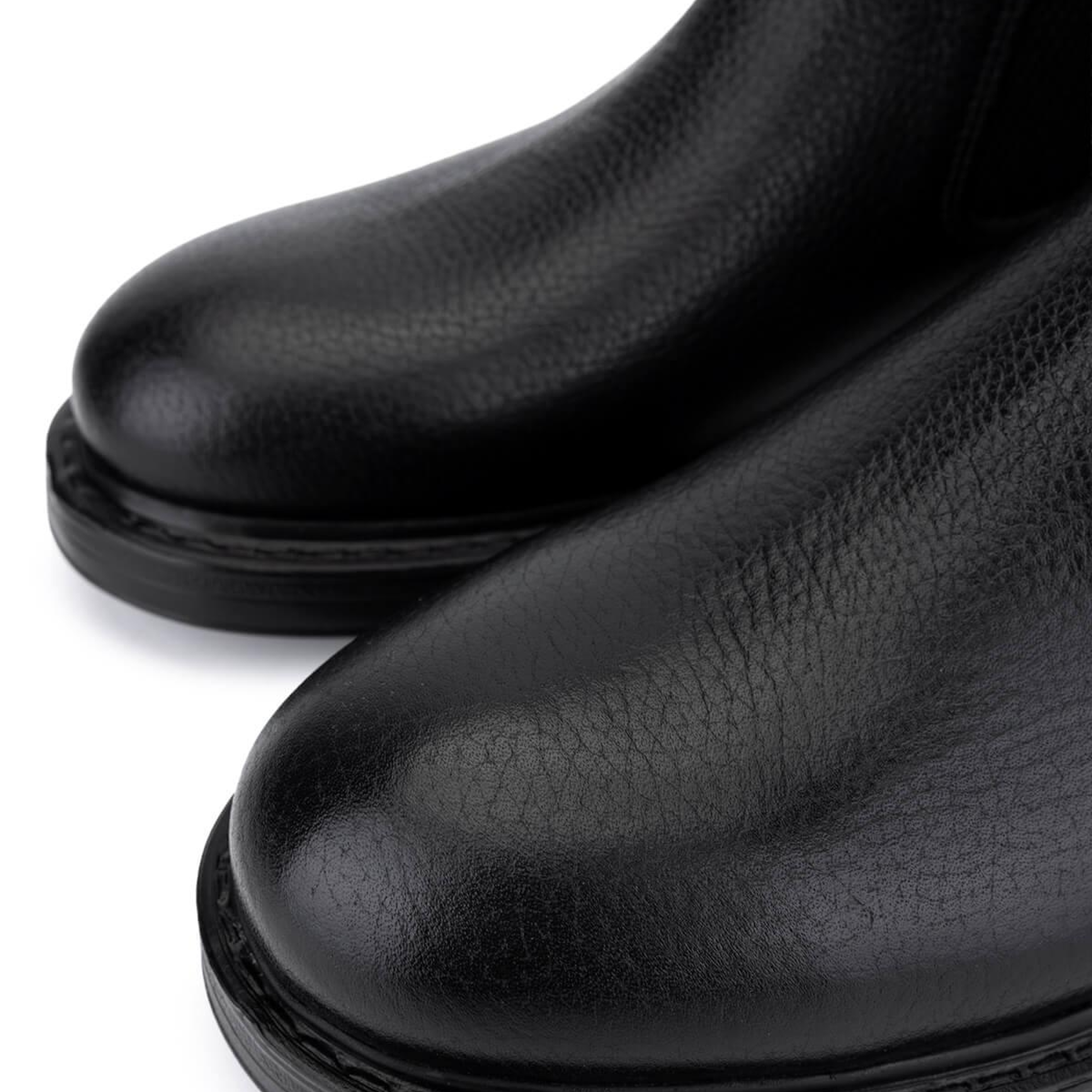 Tamer Tanca Erkek Hakiki Deri Siyah Floter Casual Bot