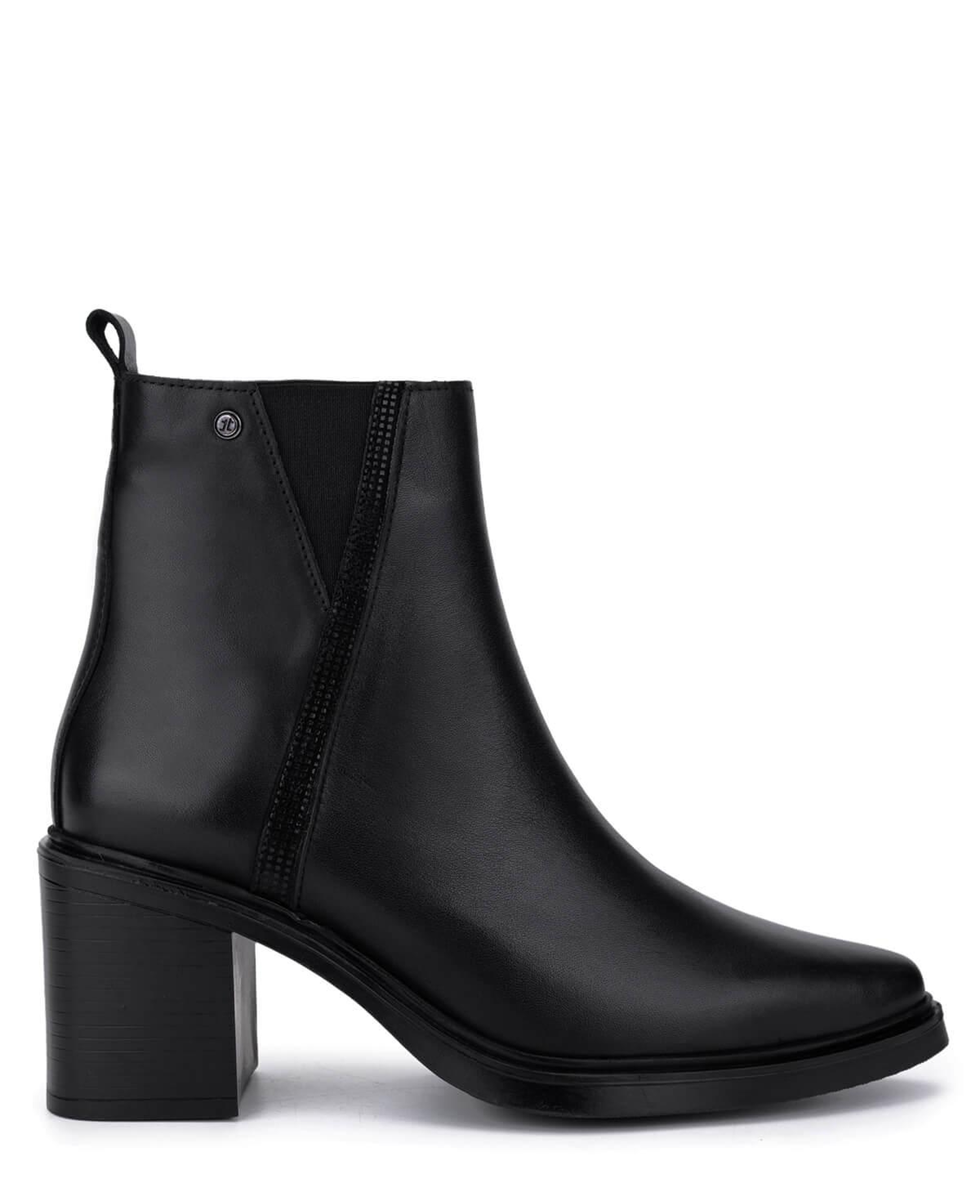 Tamer Tanca Kadın Hakiki Deri Siyah Topuklu Bot