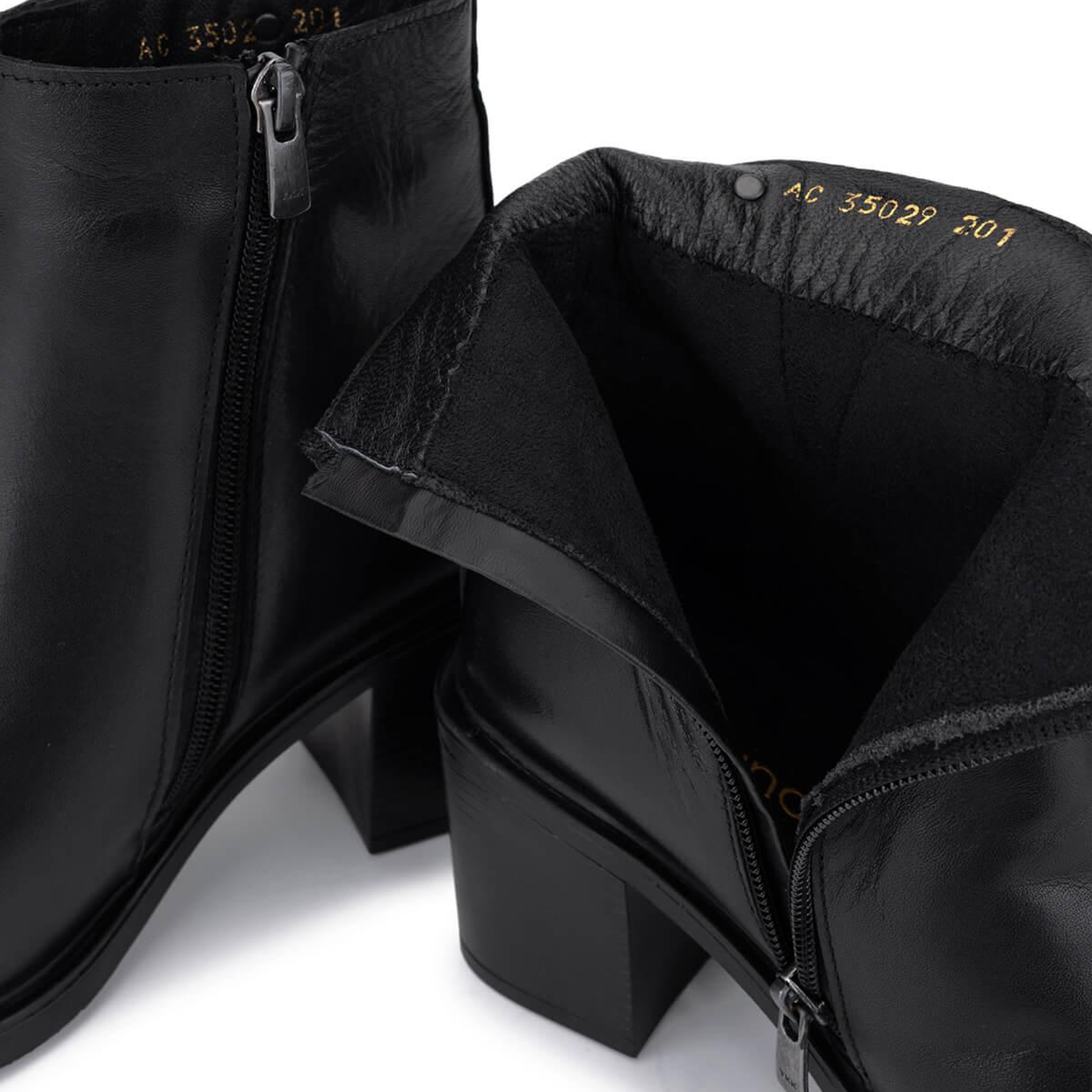 Tamer Tanca Kadın Hakiki Deri Siyah Topuklu Bot