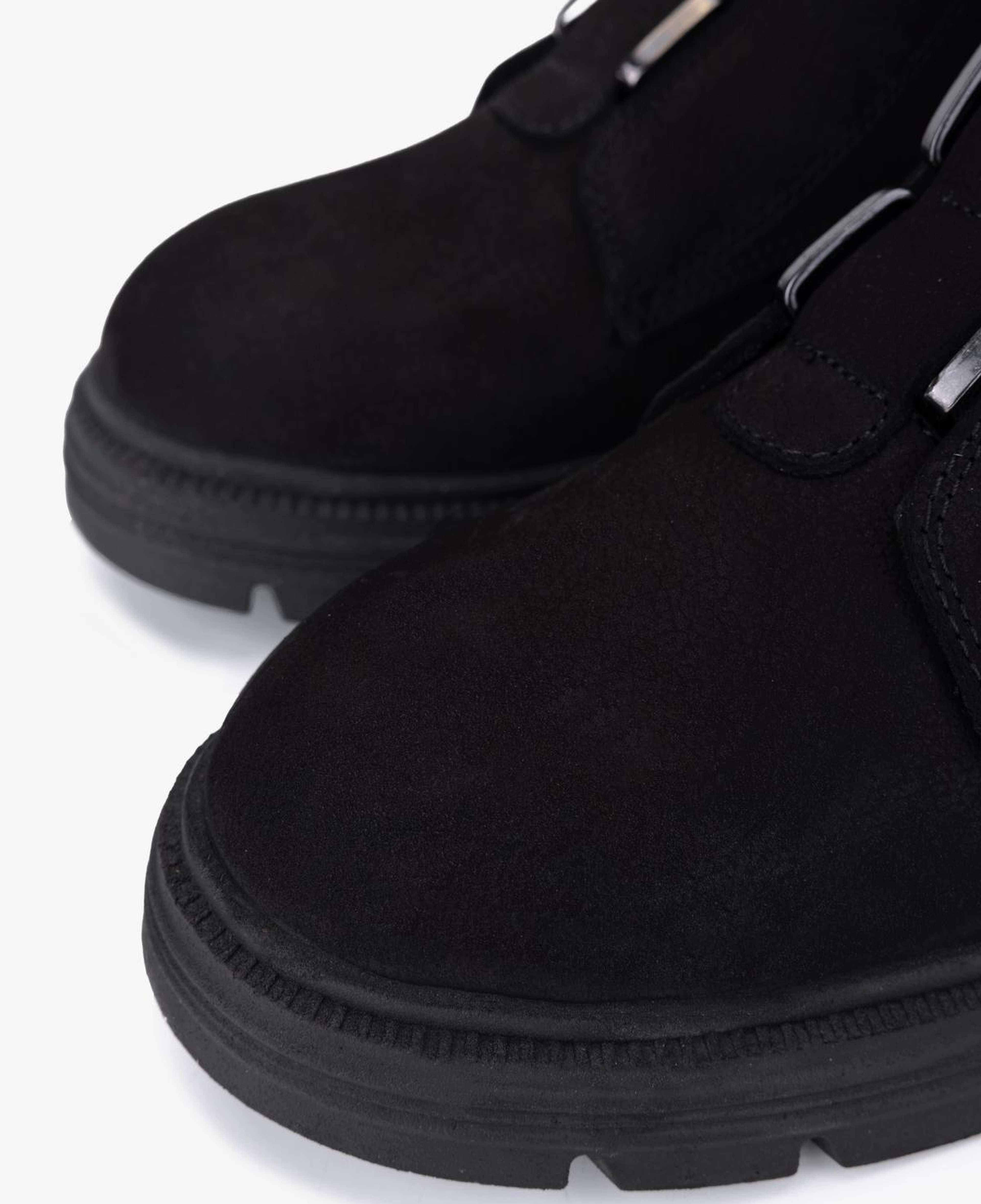 Valmenti Kadın Hakiki Deri Siyah Nubuk Casual Bot