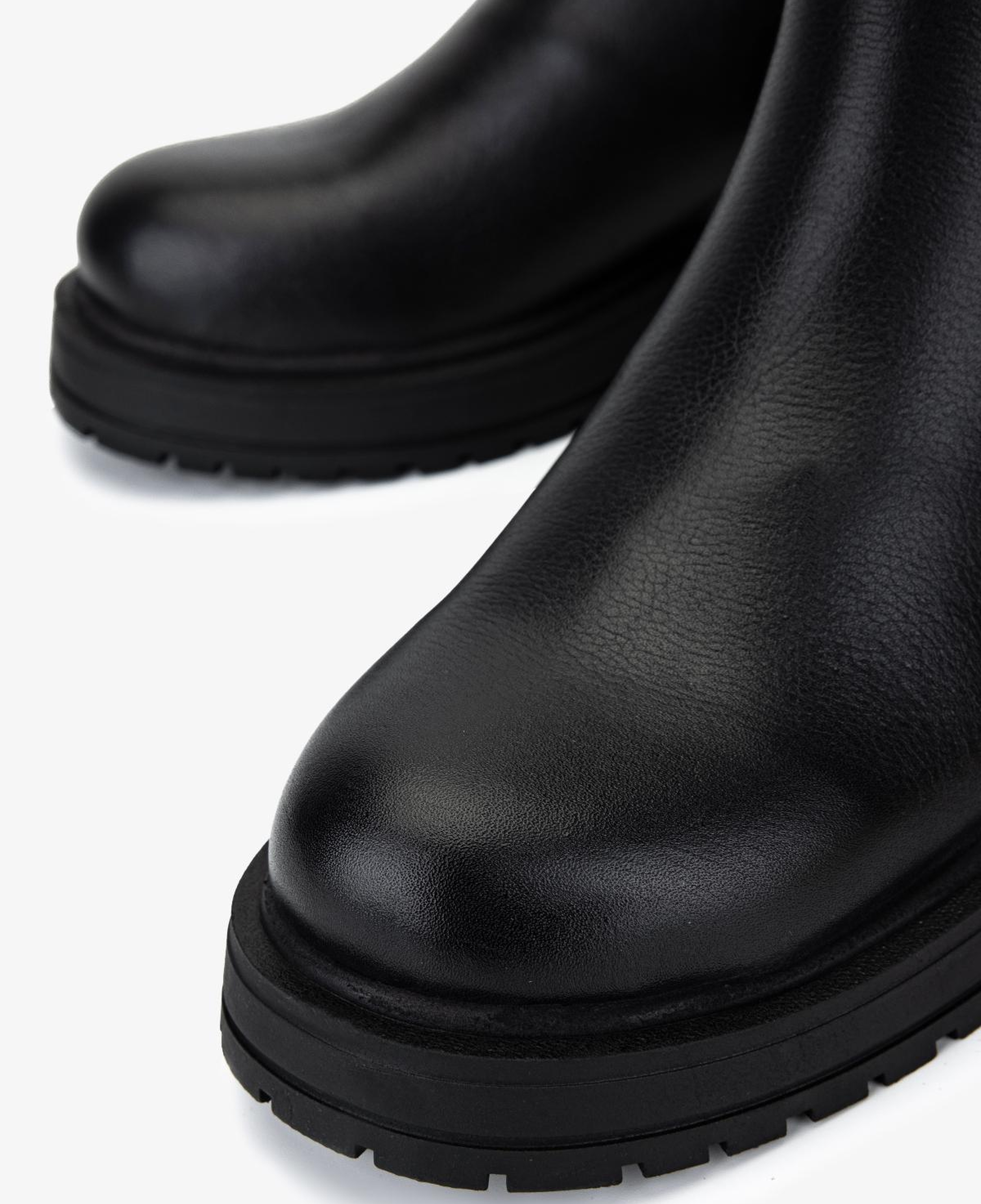 Valmenti Kadın Hakiki Deri Siyah Düz Bot