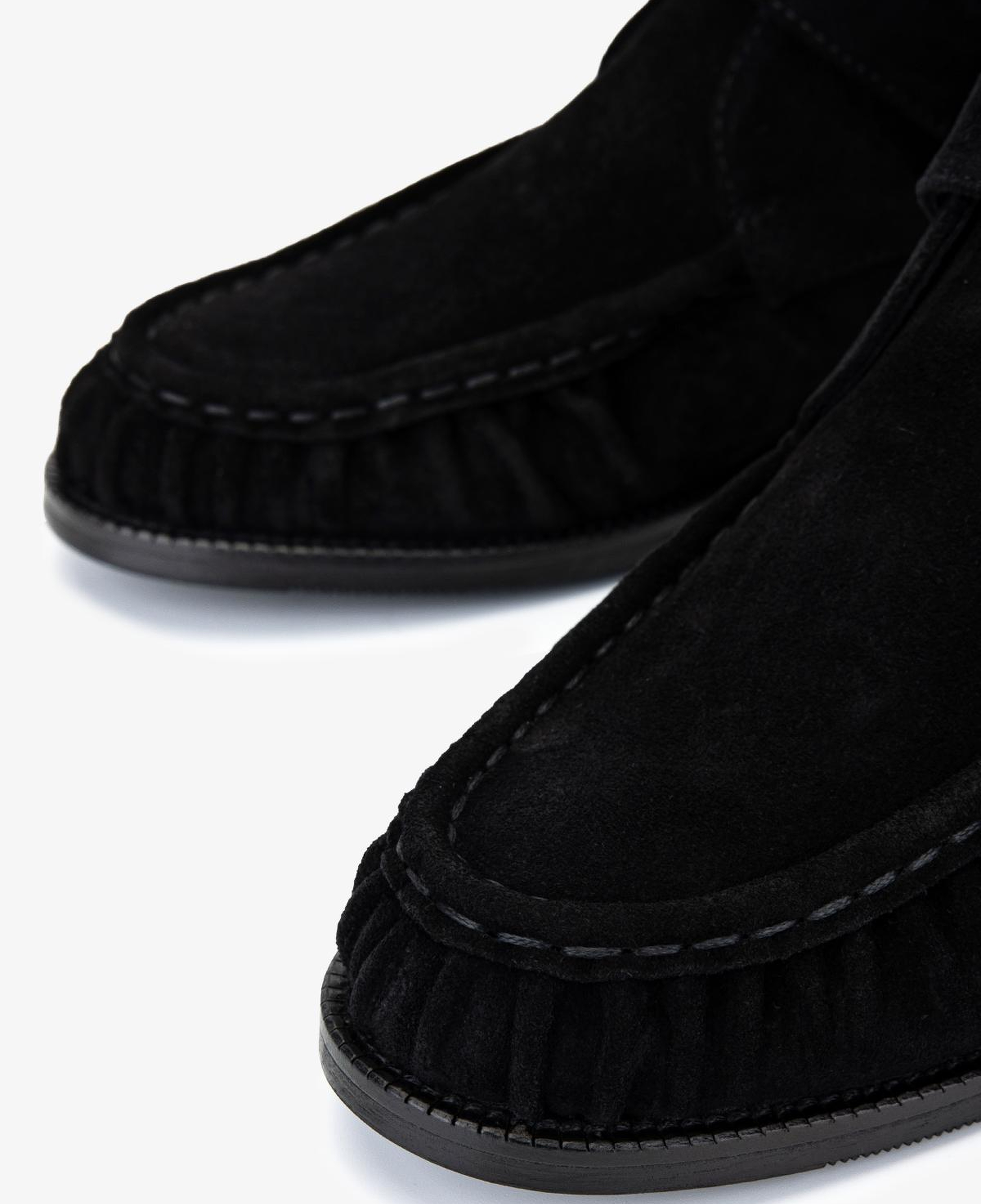 Valmenti Kadın Hakiki Deri Siyah Süet Düz Bot