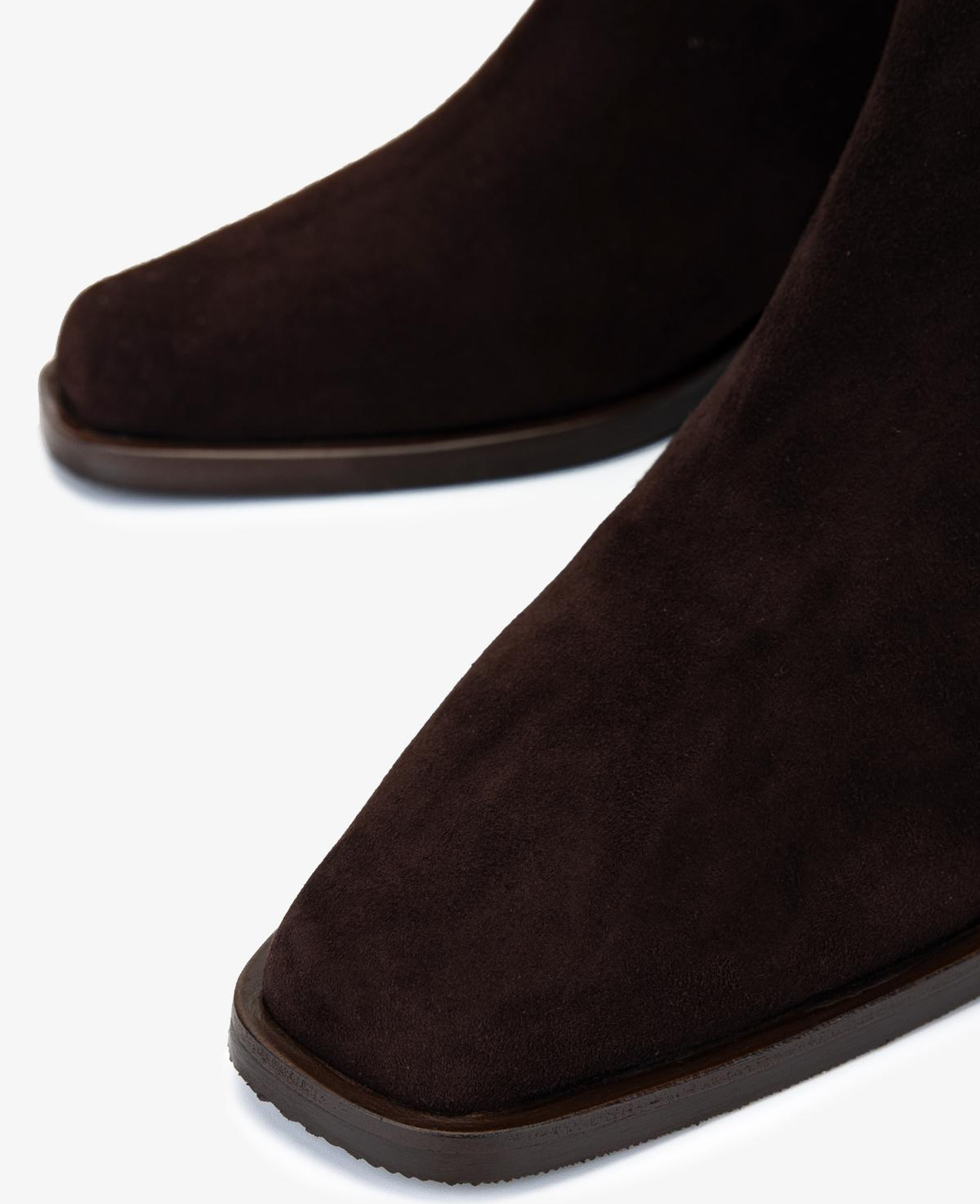 Valmenti Kadın Hakiki Deri Kahverengi Süet Topuklu Bot