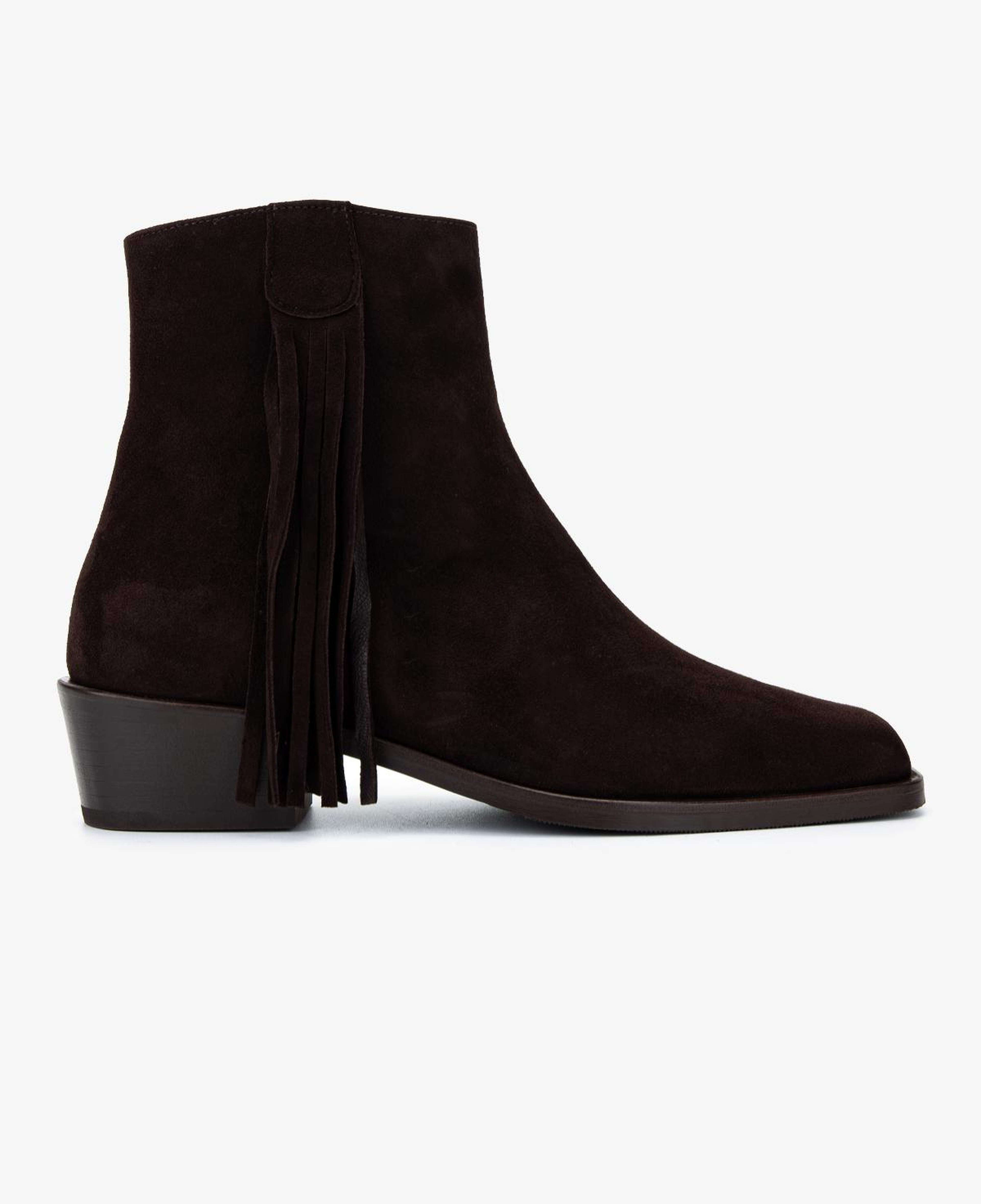 Valmenti Kadın Hakiki Deri Kahverengi Süet Topuklu Bot