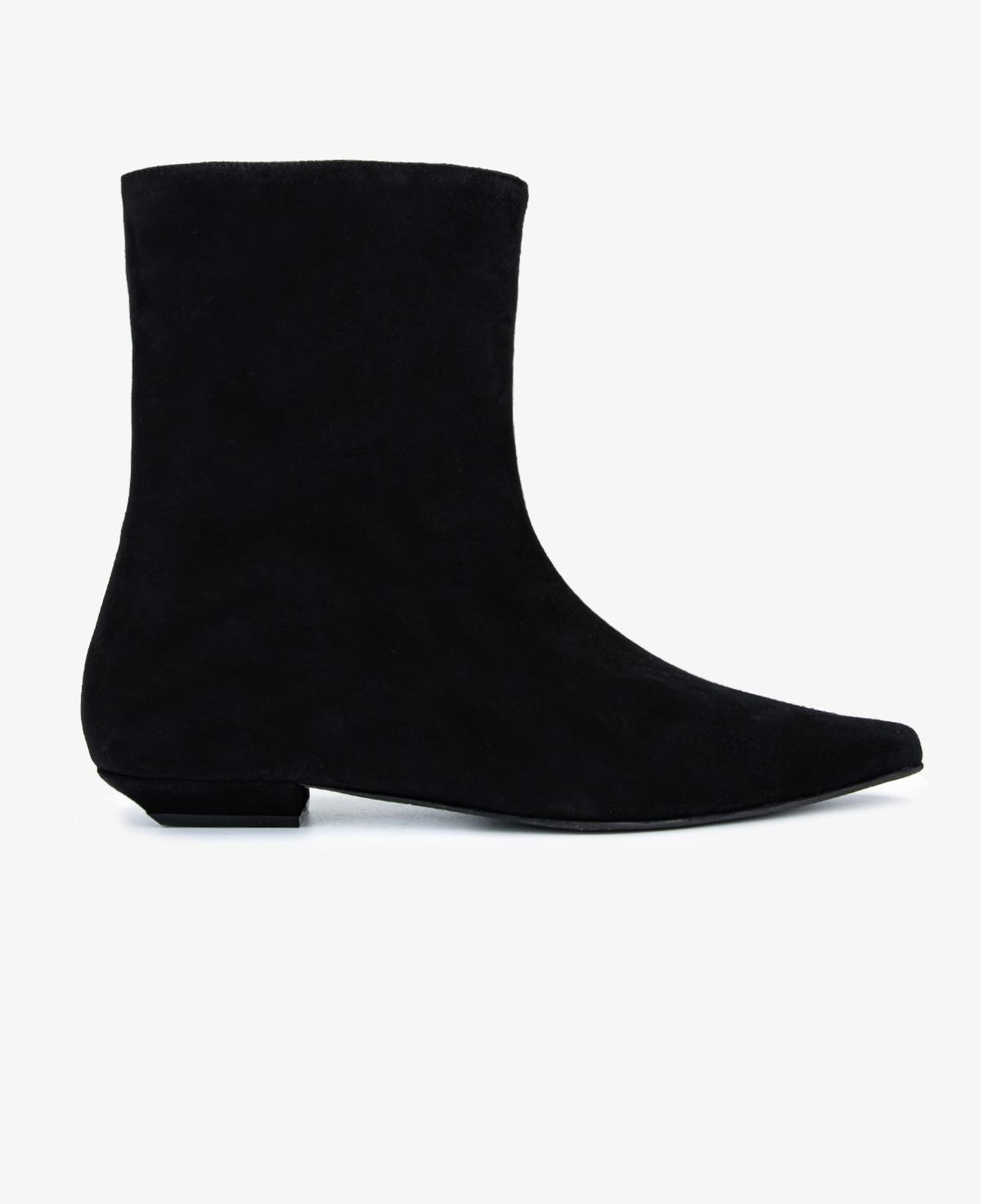 Valmenti Kadın Hakiki Deri Siyah Süet Düz Bot