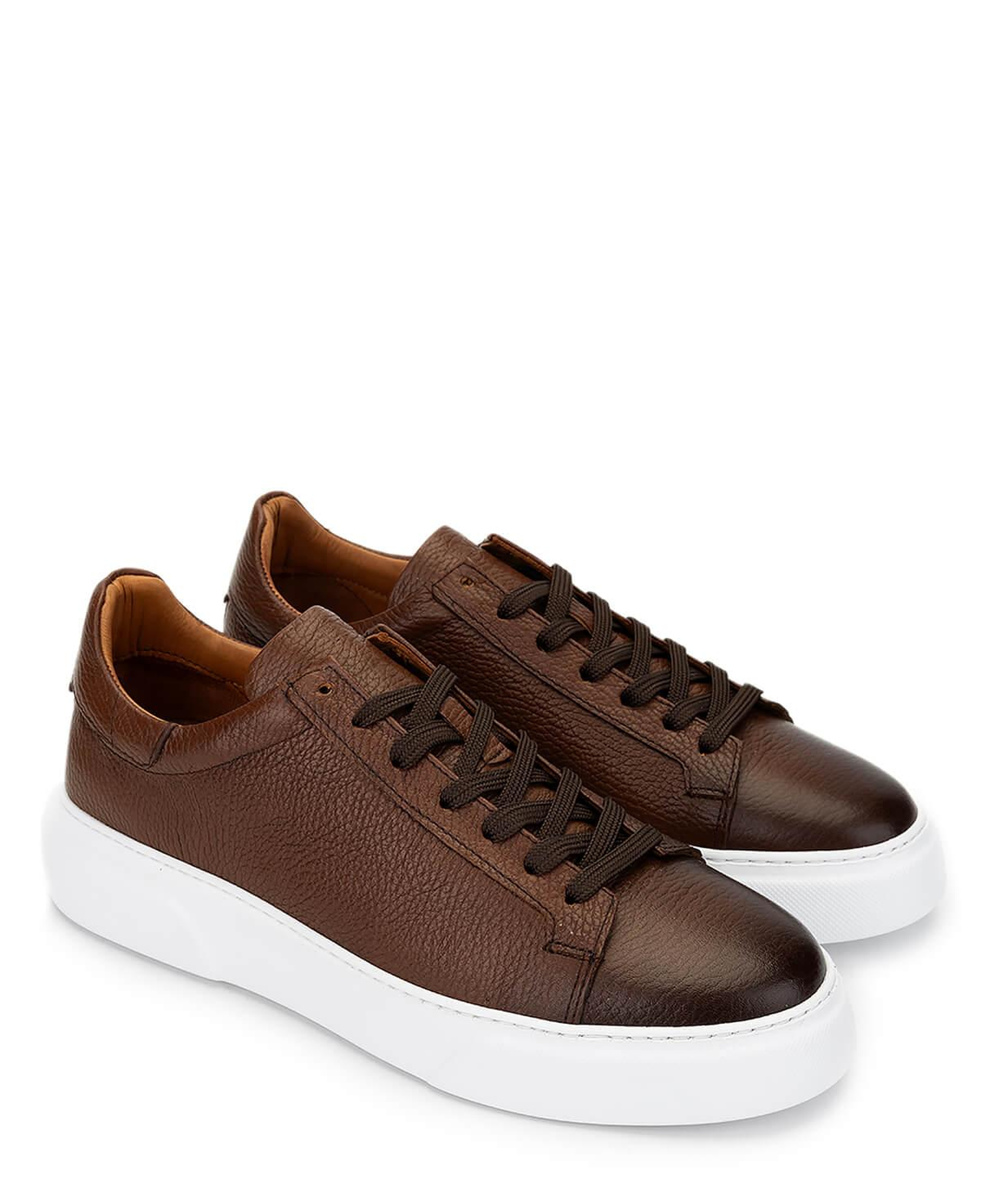 Tamer Tanca Erkek Hakiki Deri Taba Sneakers & Spor Ayakkabı