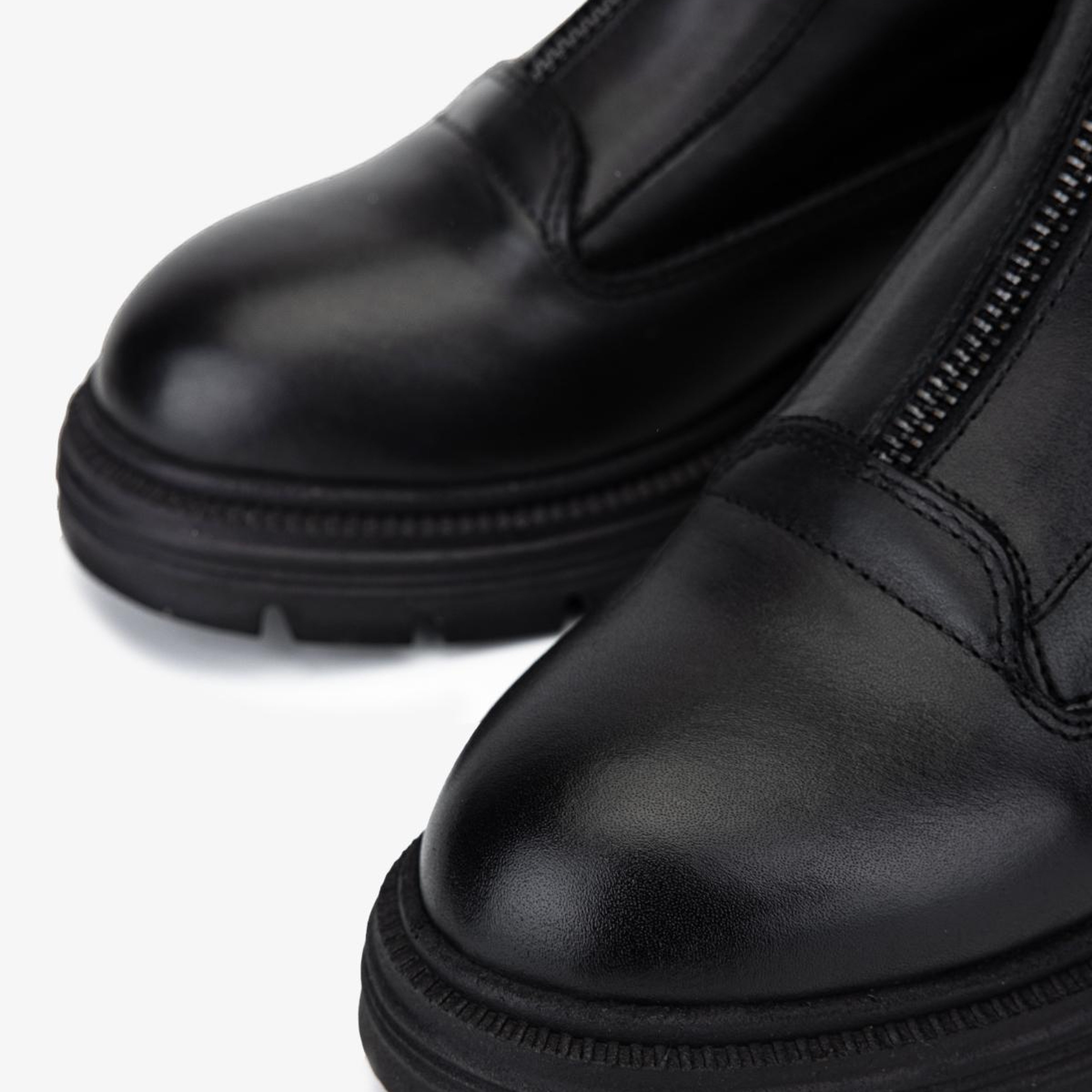 Valmenti Kadın Hakiki Deri Siyah Düz Bot