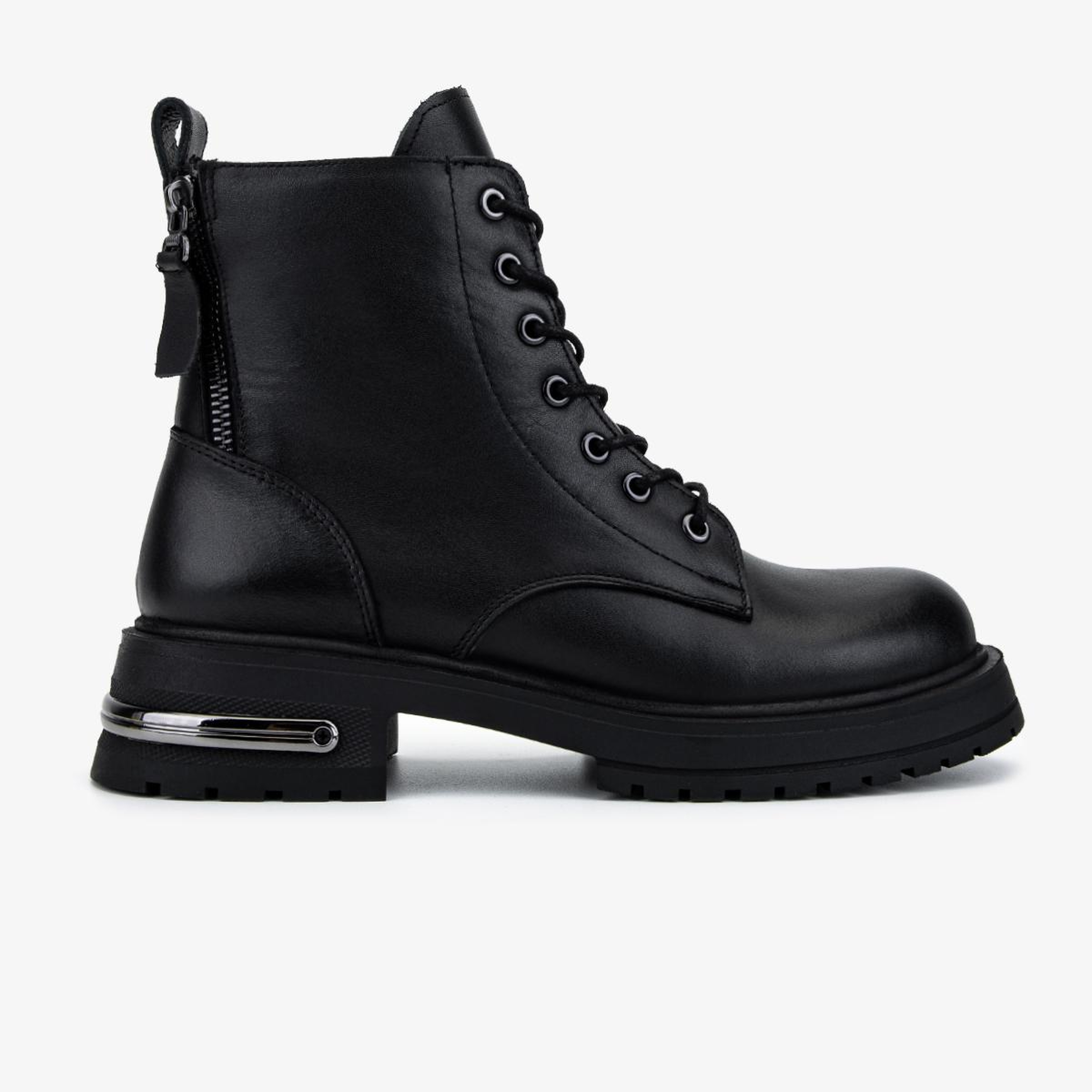 Valmenti Kadın Hakiki Deri Siyah Casual Bot